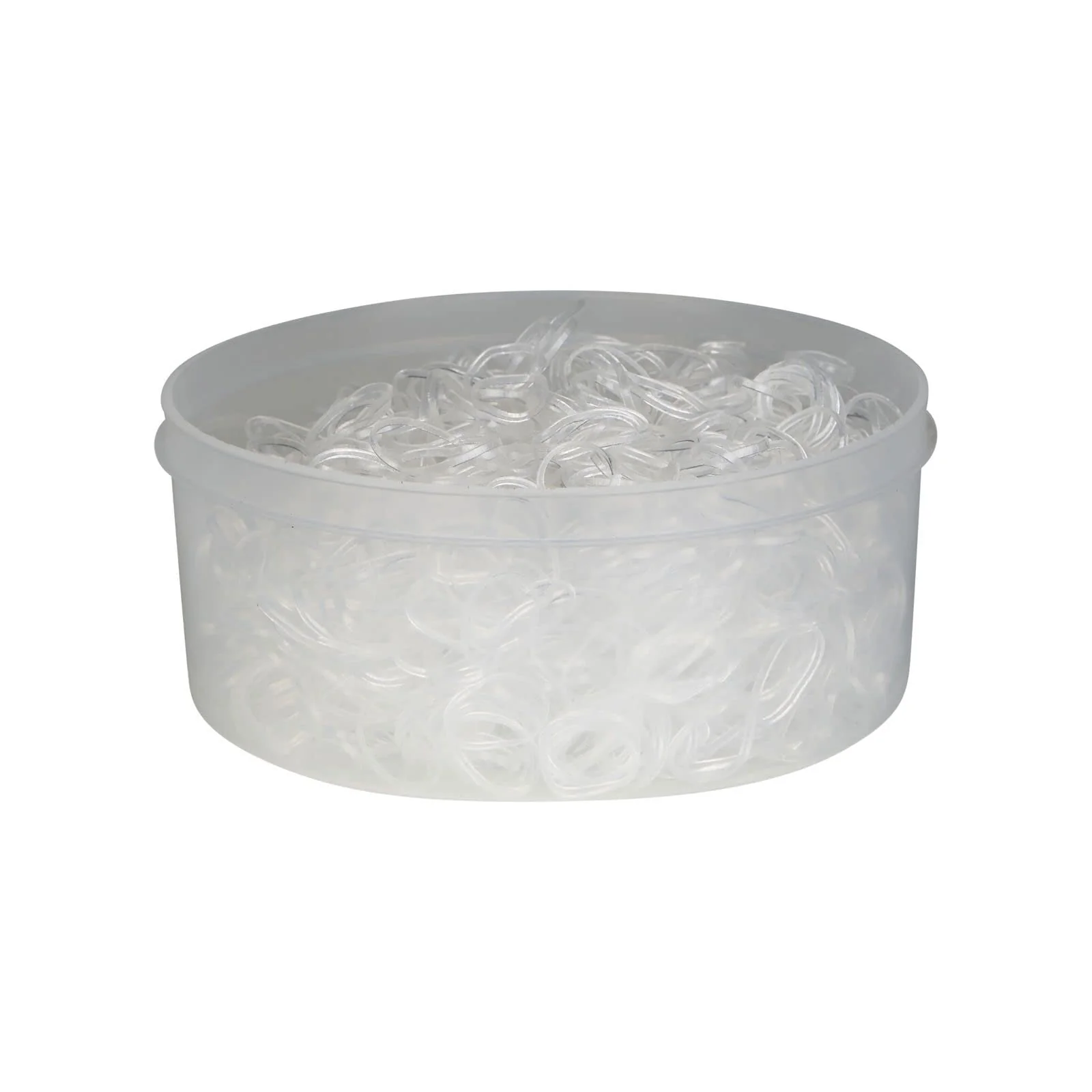 HORZE Braiding Bands - 500 Pcs - Clear
