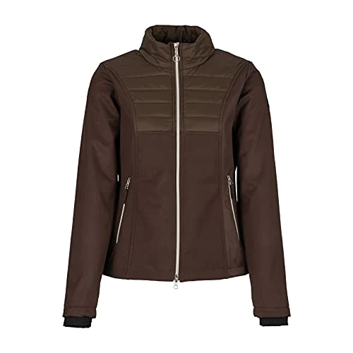 HORZE Womens Maeve Softshell Hybrid Jacket - Chocolate Chip Brown - 12