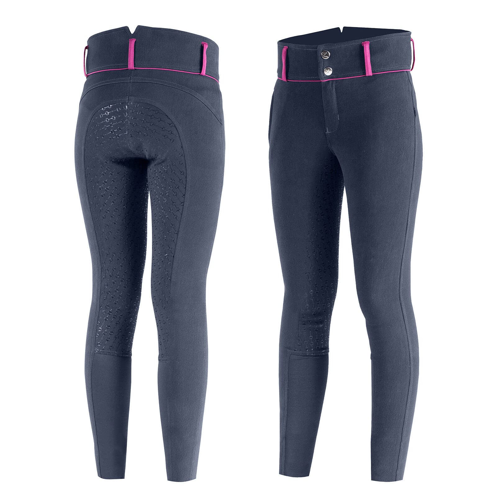 HORZE Kid's Daniela Full Seat Breeches - Silicone Grip