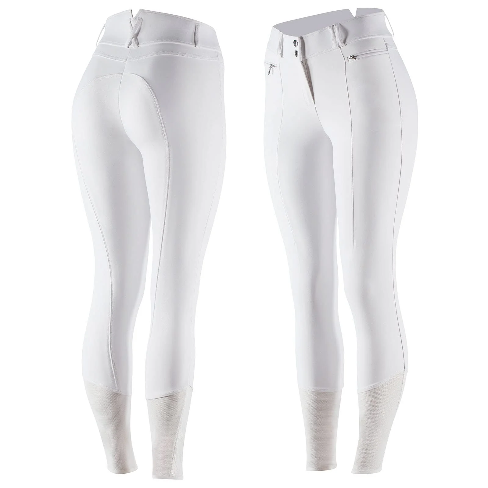 HORZE Women's Angelina Full Seat Breeches - Silicone Grip