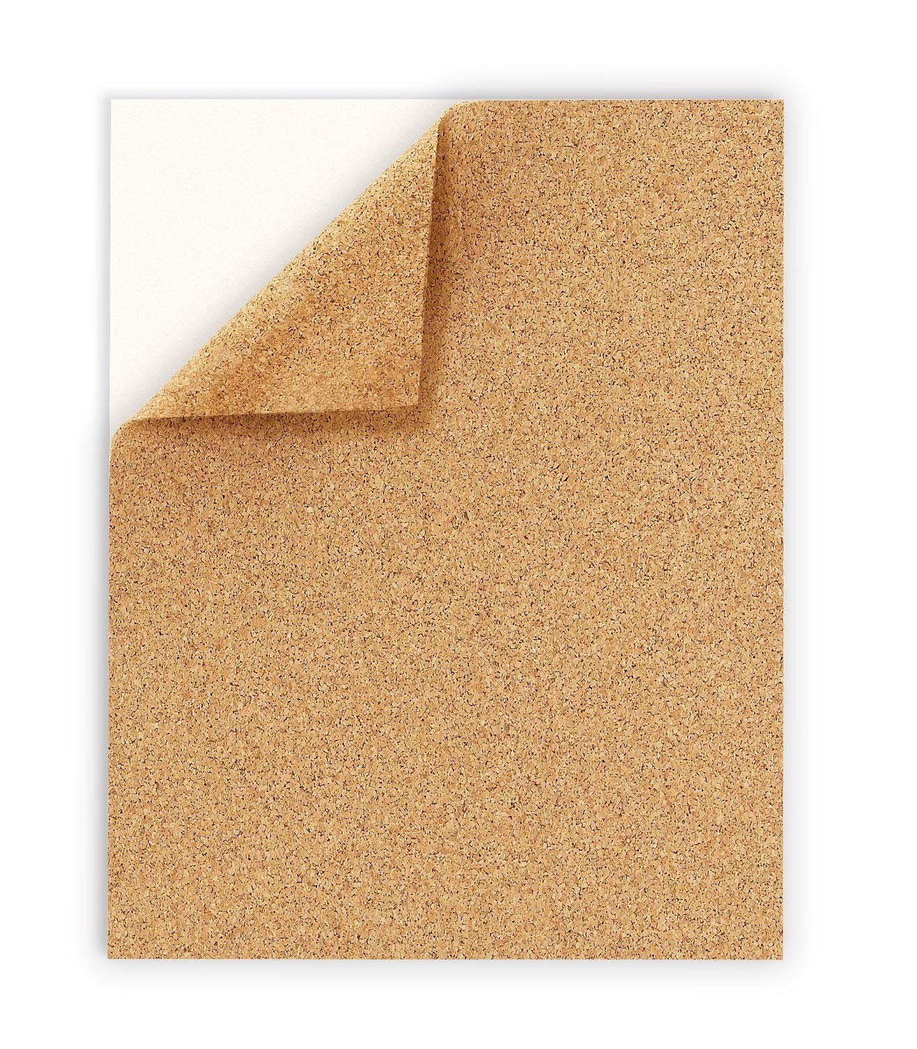 Hygloss Products Cork Sheets – 2 mm Thick Self Adhesive Cork Roll – 8.5 x 11 Inches, 2 Pack