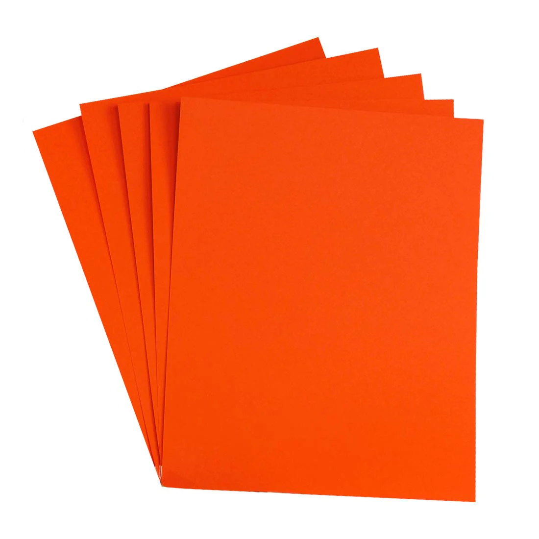 Hygloss Products Colored Cardstock - Great for Arts, Crafts and More - Bright Colors - 8.5 x 11 Inch Size - 65 lb. / 176 gsm Thickness - Orange - 48 Sheets