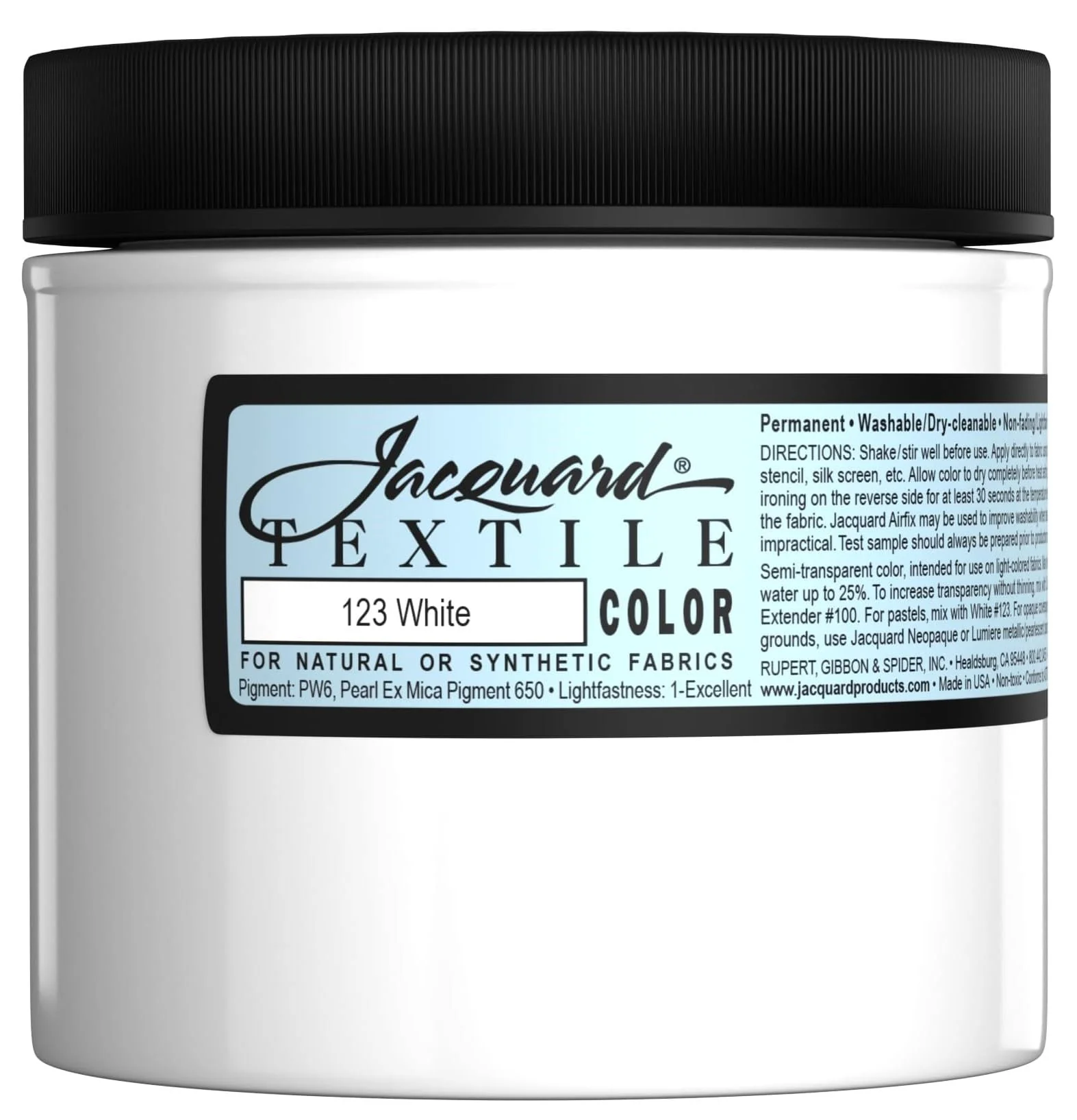 Jacquard Textile Paint 8 Oz White