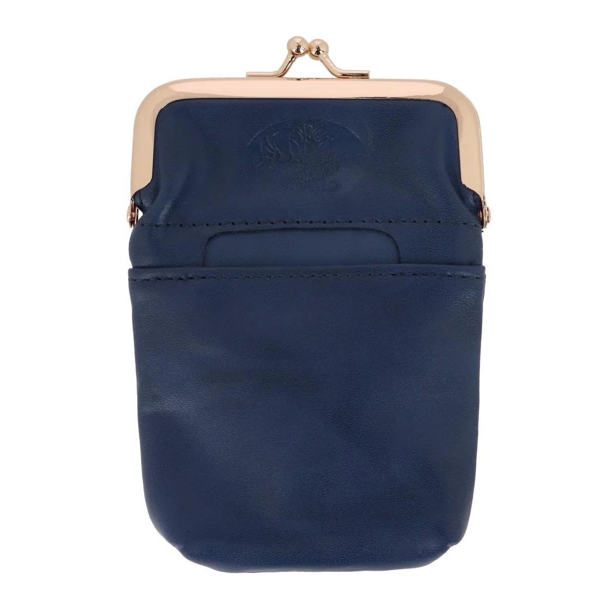 Buxton Women's Framed Pouch Case, Navy, One Size
