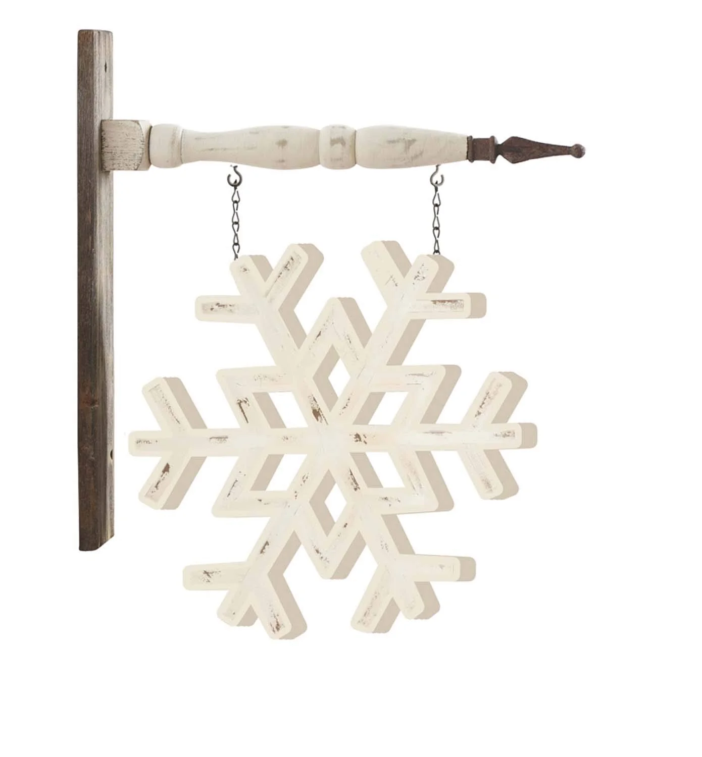 K&K Interiors Arrow Replacement Decorative Hanging Sign, White