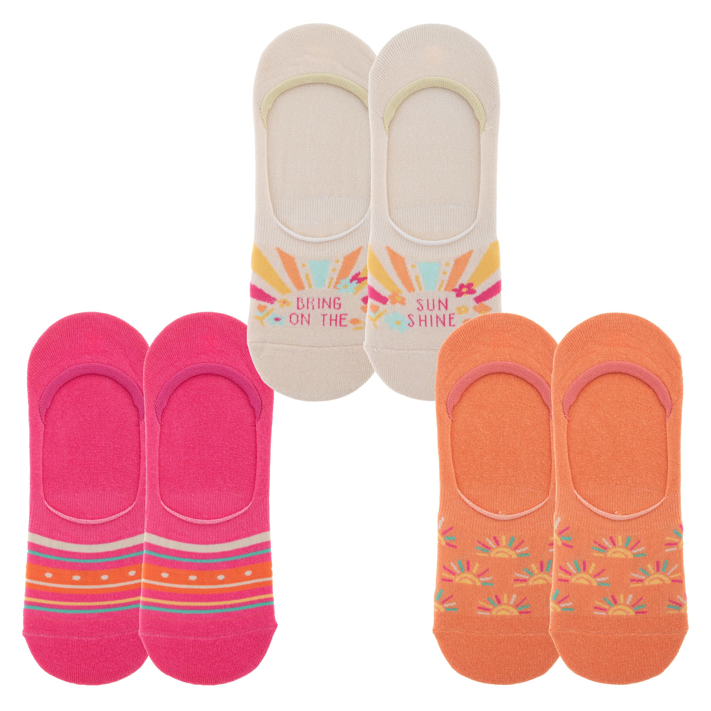 Karma Women's No Show, Sunshine, One Size