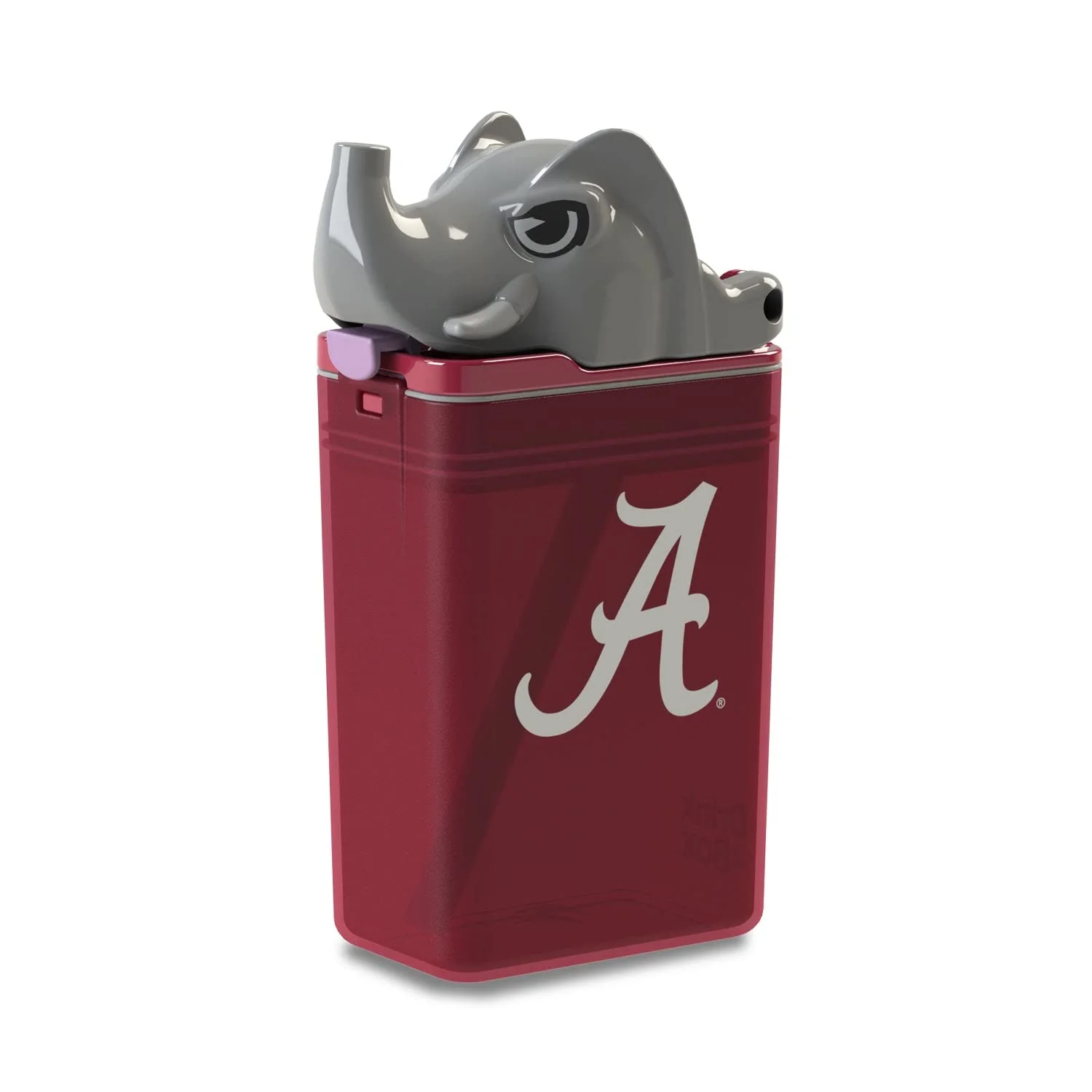 FUNTOPS Reusable Water Bottle |Officially Licensed NCAA Sports Bottle |BPA Free | Dishwasher Safe | University of Alabama Big Al Mascot | Officially Licensed NCAA - 8oz