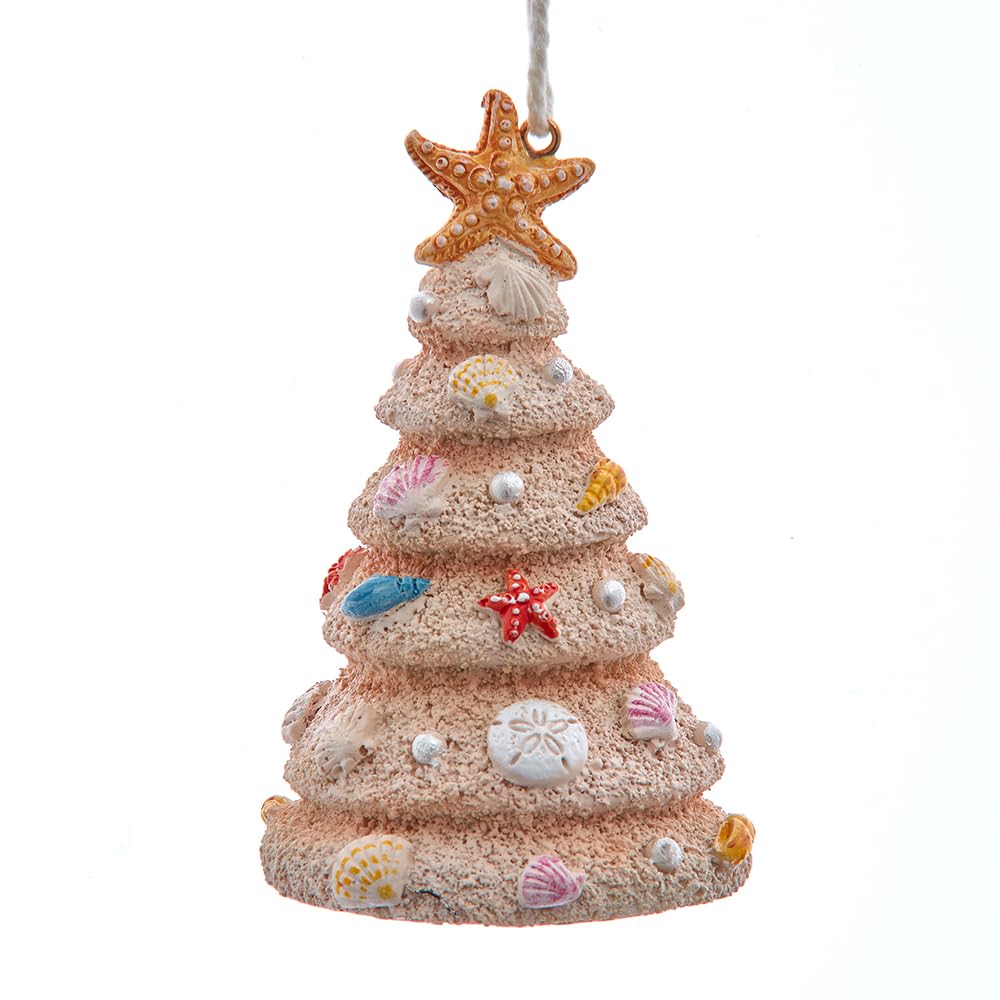 Sand Christmas Tree Ornament 3.5 Inches Beach Theme and Coastal Christmas Ornaments