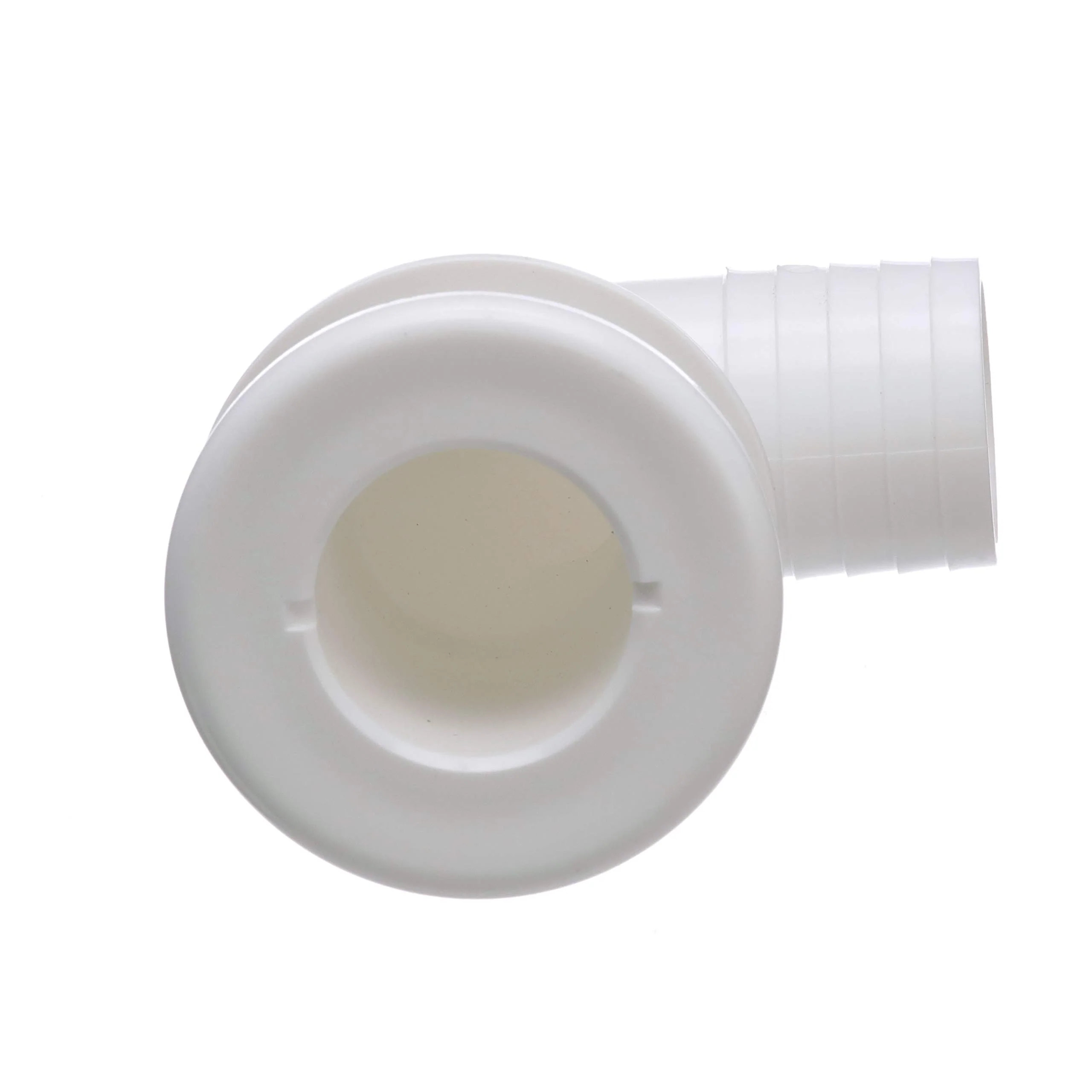 Seachoice 90-Degree Thru-Hull Connector, Fits 1-1/2 in. ID Hose, 1-3/8 in. Max Hull