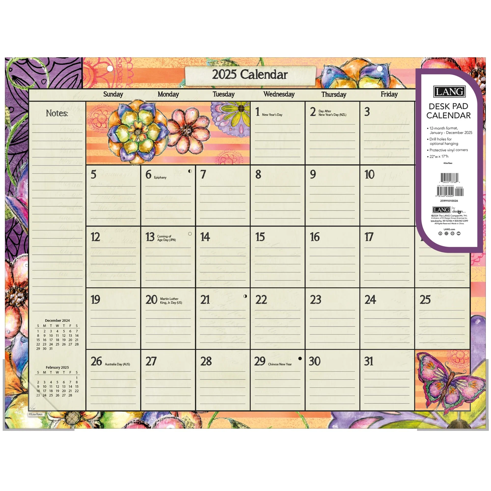 LANG Color My World 2025 Deskpad (25991010026)
