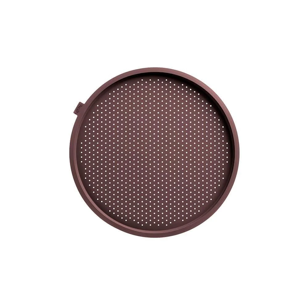 Lekue Perforated Pizza Mat, 14", Brown