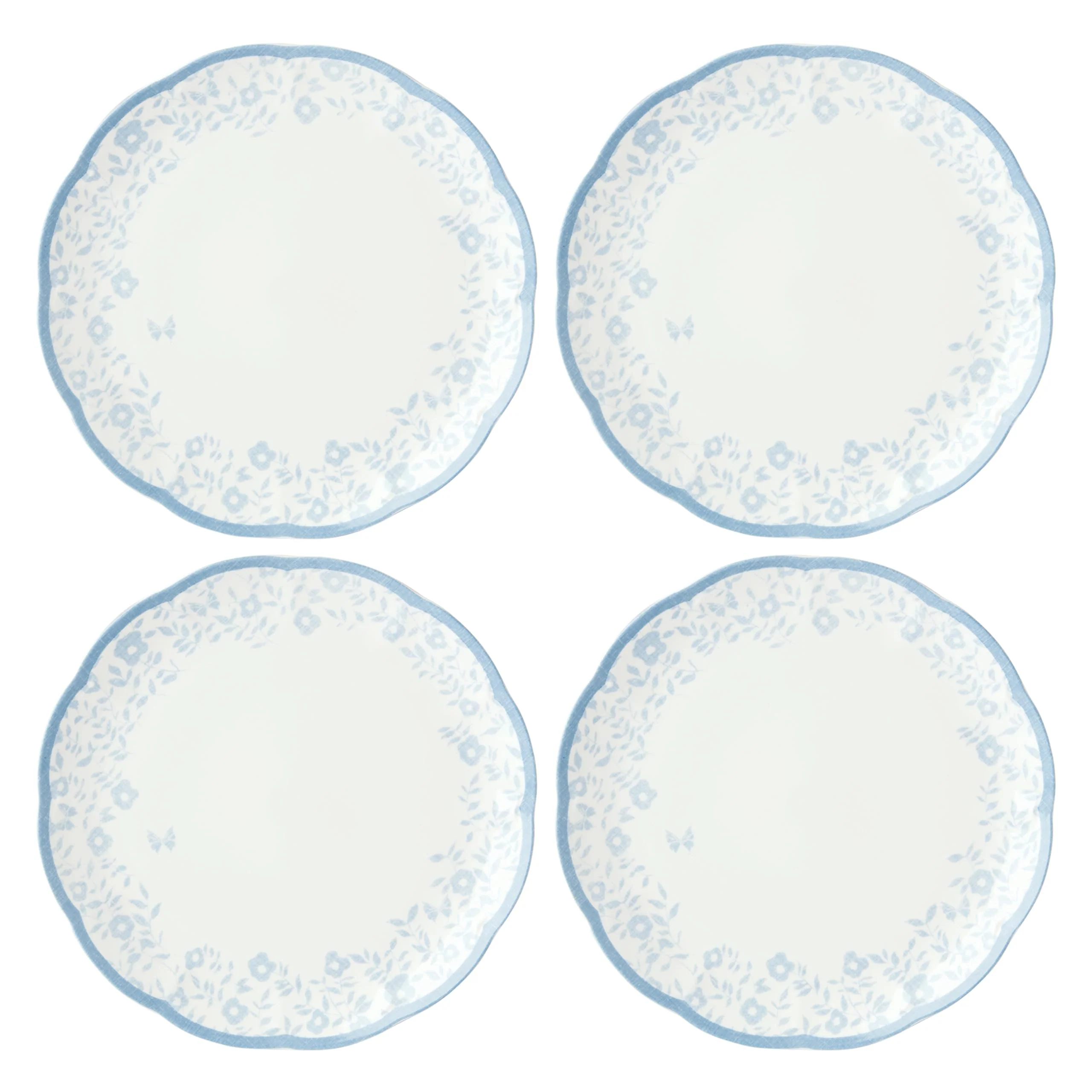 Lenox Butterfly Meadow Cottage 4Pc Dinner Plates, 6.35, Multi