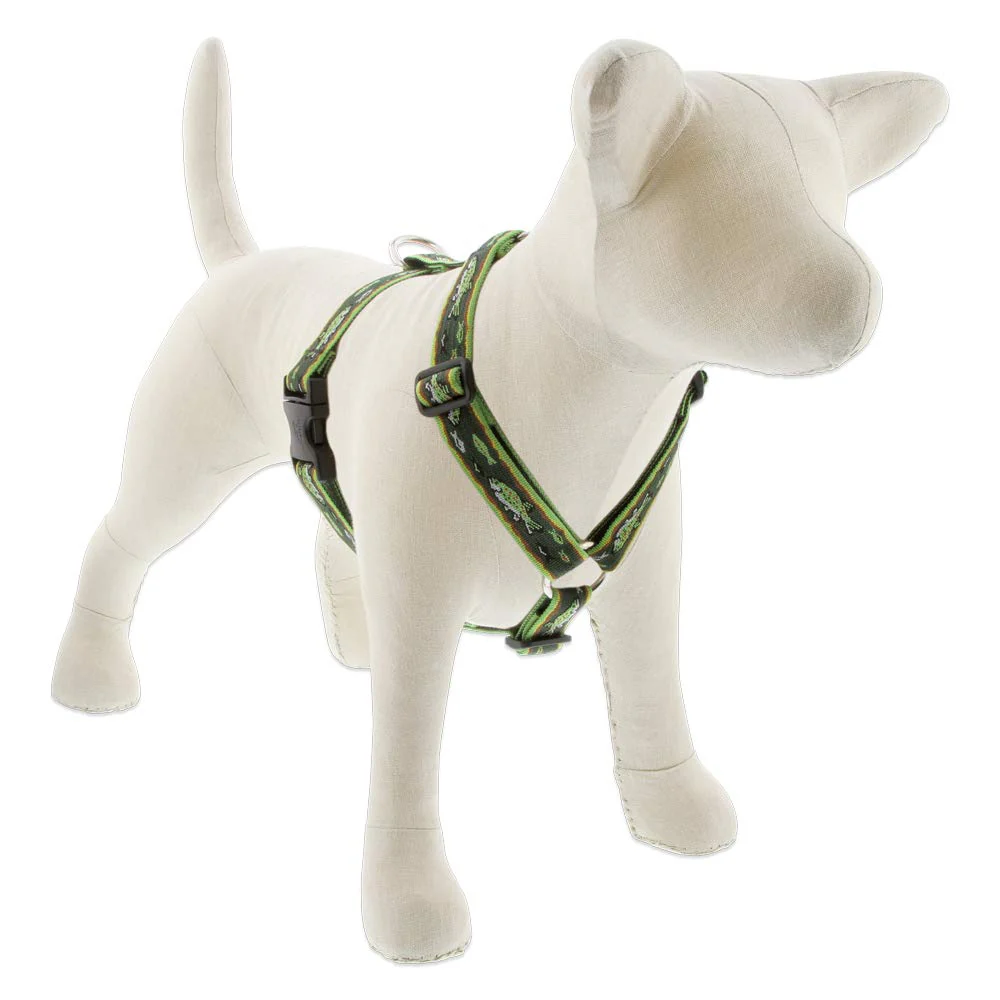 Lupine Extra Large Adjustable Dog Harness in 1" Wide Brook Trout Design with 36-44" Girth