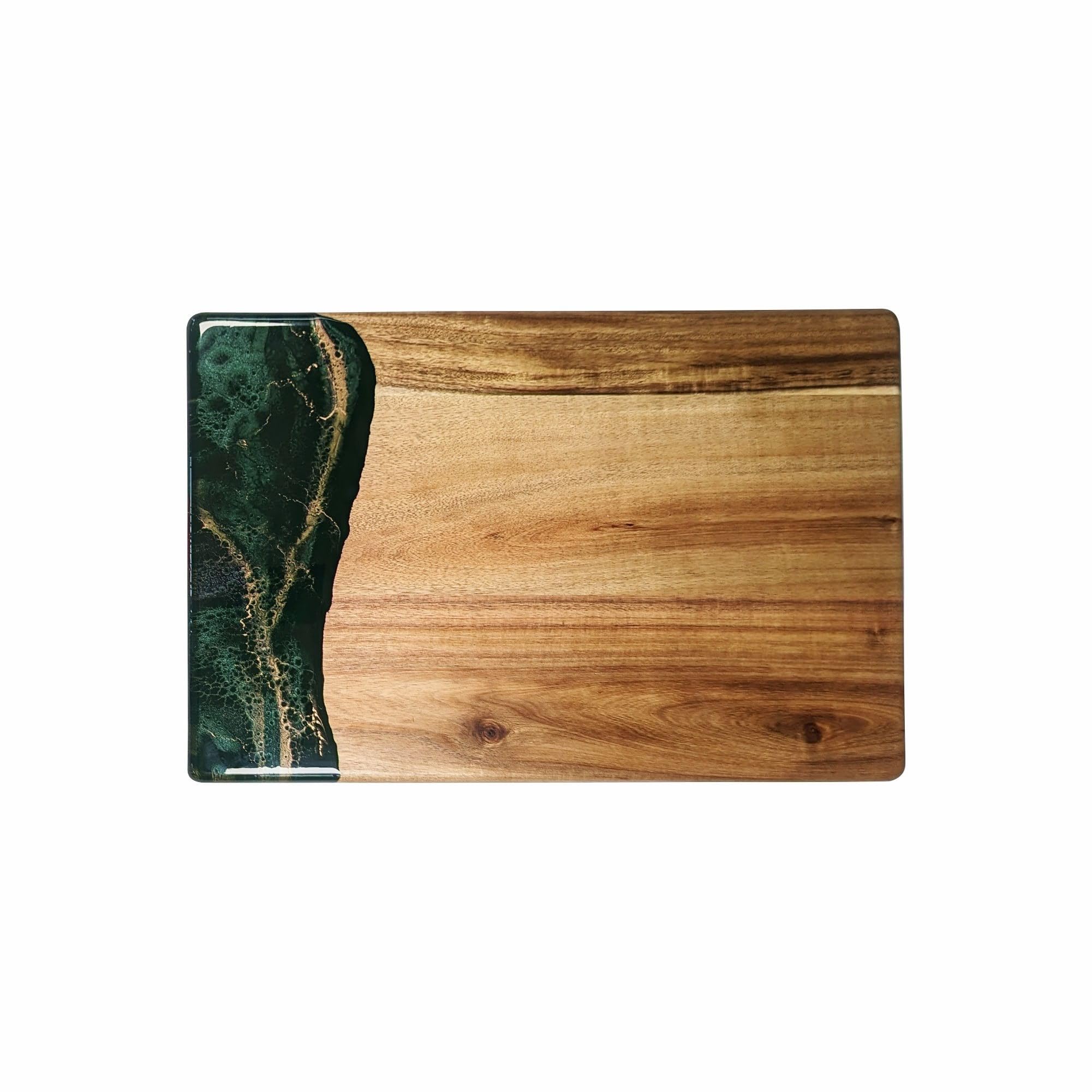 Lynn and Liana Designs Jade Acacia Breadboard, 18-inch Length, Kitchen Accessories