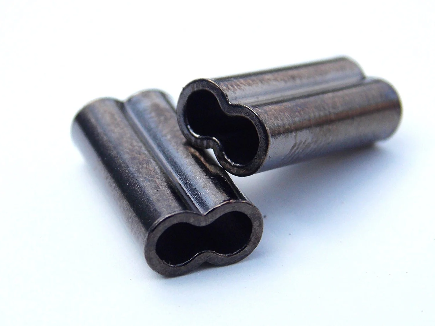 MagBay Lures Brass Double Barrel Sleeve Crimps 2.6mm - 100 Pieces/Pack