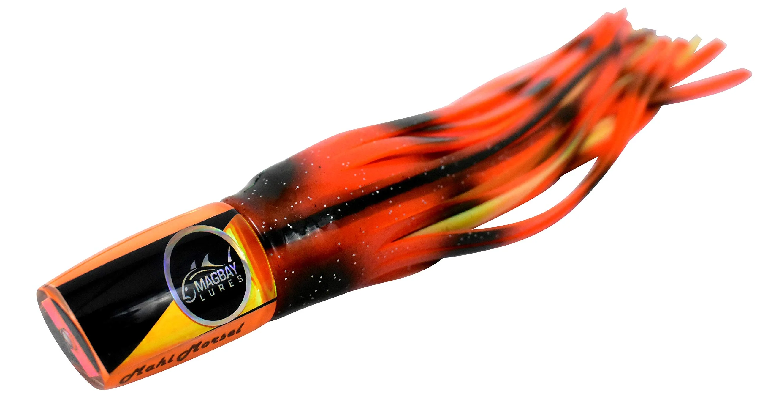 Mahi Mahi Lure Tuna Lure Marlin & Wahoo - Mahi Morsel 9" (Orange Black)