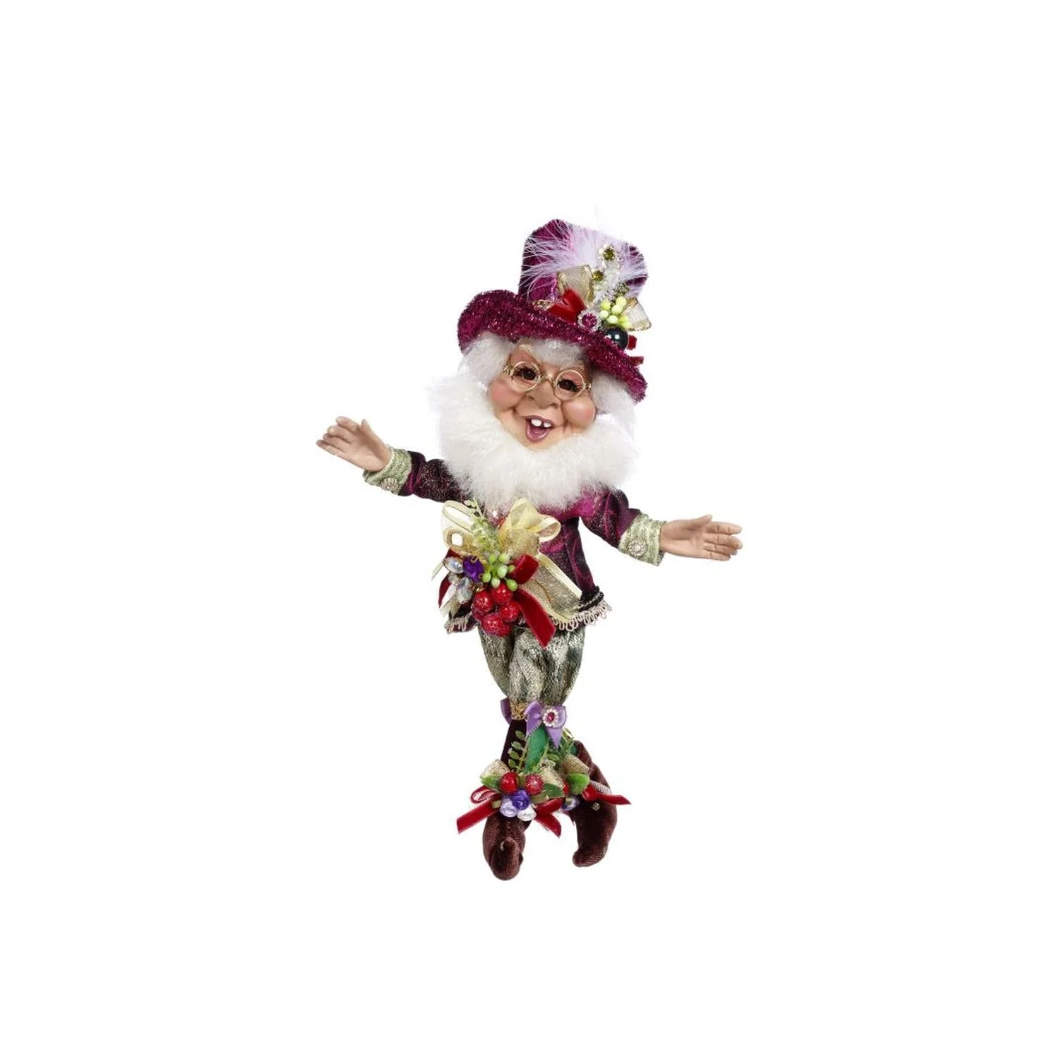 Mark Roberts Wine Toasting Elf Small 11.5"