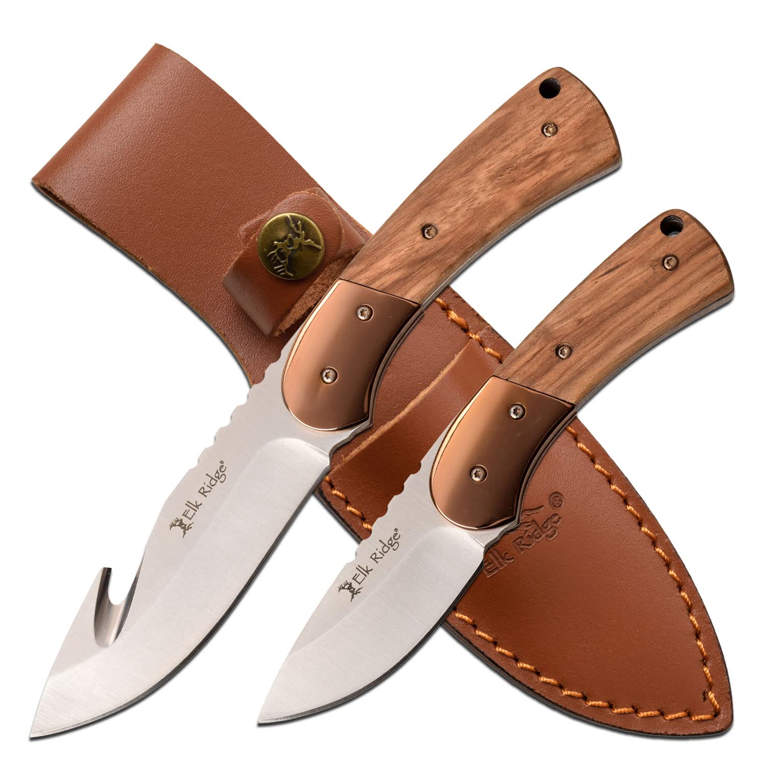Elk Ridge ER-200-10BR Fixed Blade Knife Set