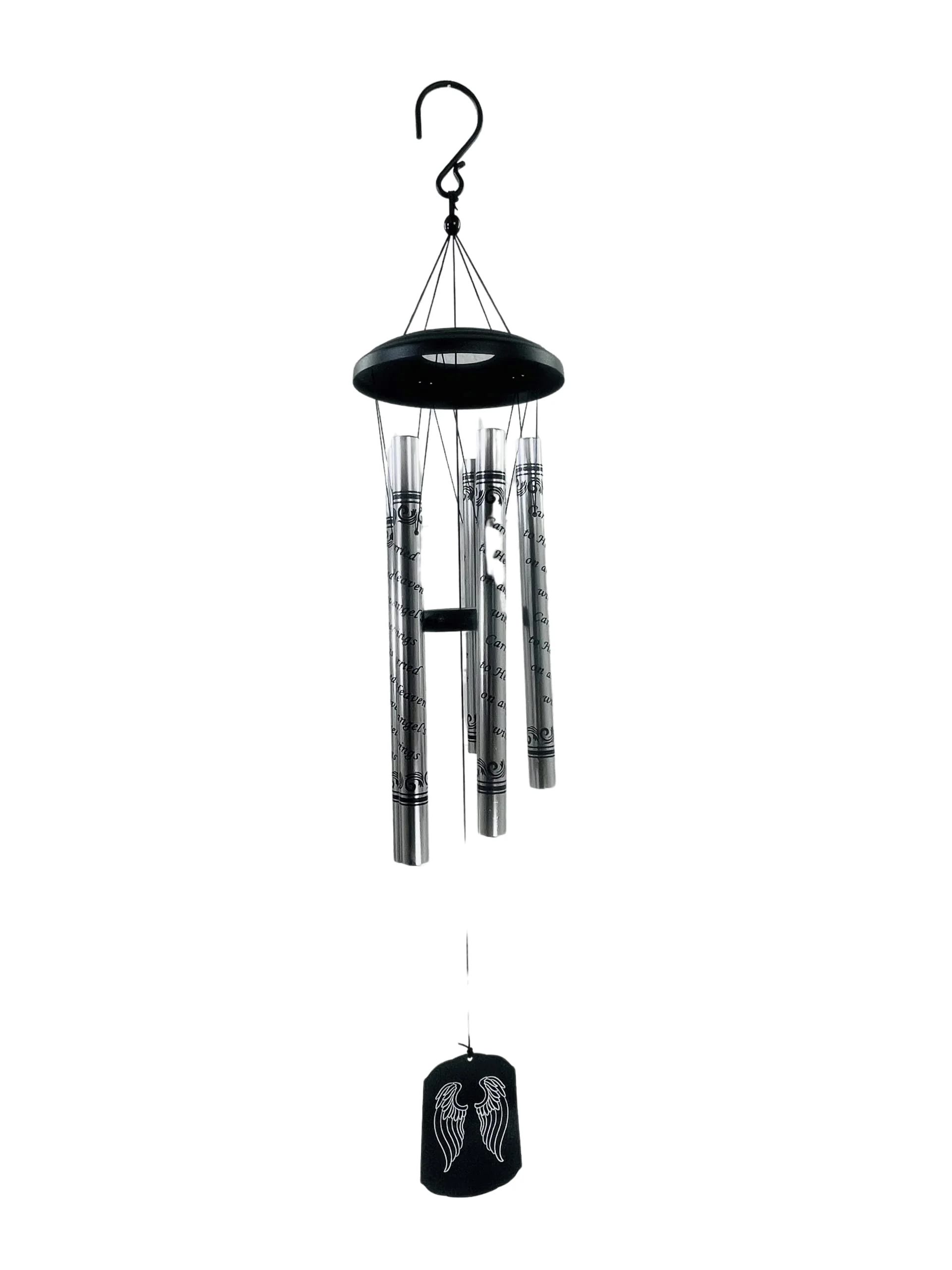 Angels Wings Sentiment Wind Chime 35" H