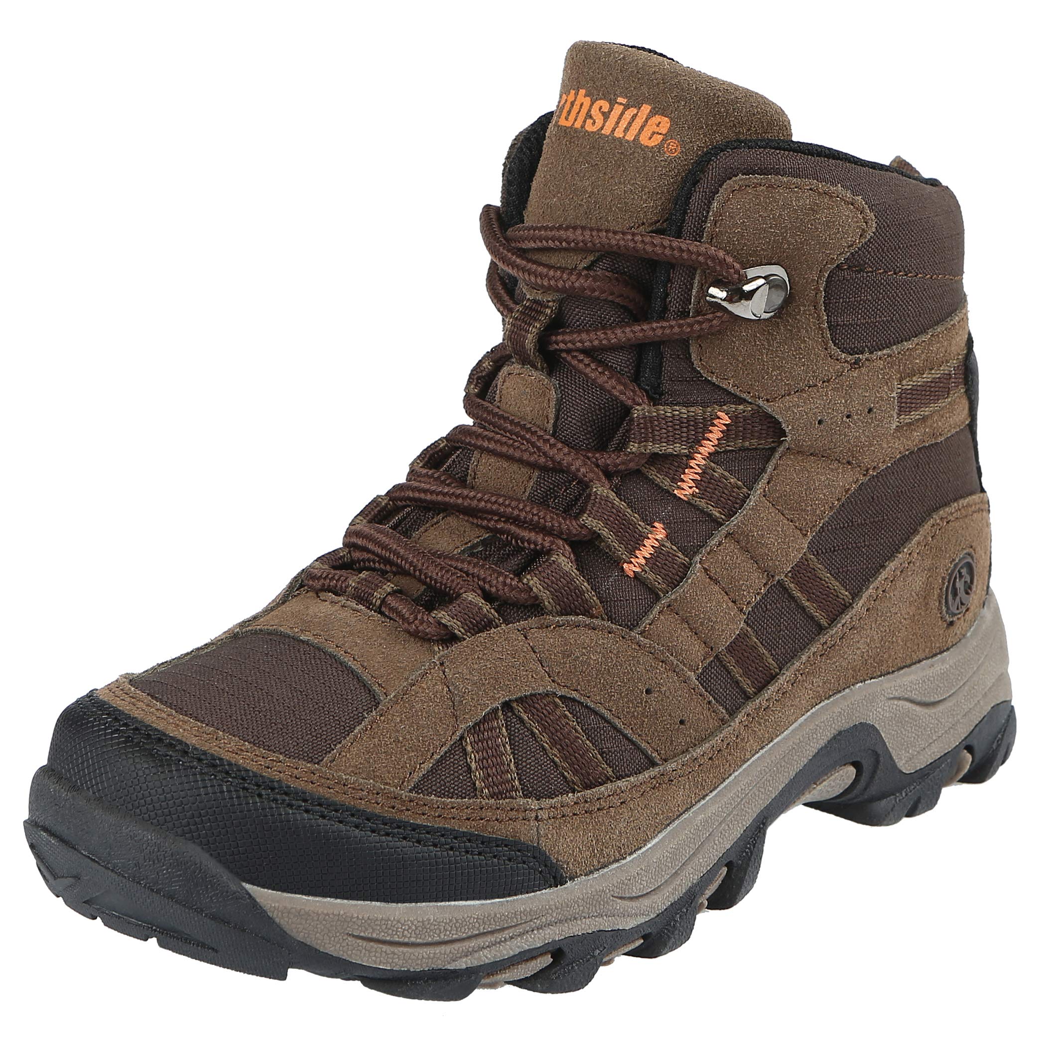 Northside Unisex-Kid's Rampart MID Hiking Boot, Medium Brown, 4 Medium US Big Kid