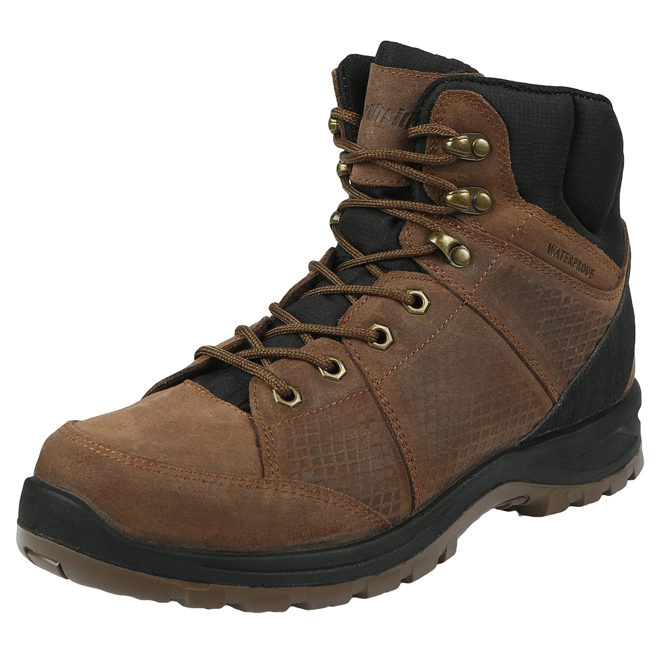 Northside Men's Rockford Mid Waterproof Hiking Boot, Dark Brown, 8.5
