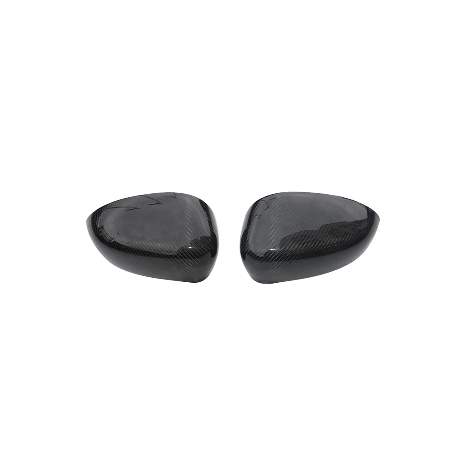 Mirror Cover Cap Mirror Guard Fits Fiat 500 2012-2019 | Genuine Carbon Fiber 2 pcs. Automotive Exterior Accessories