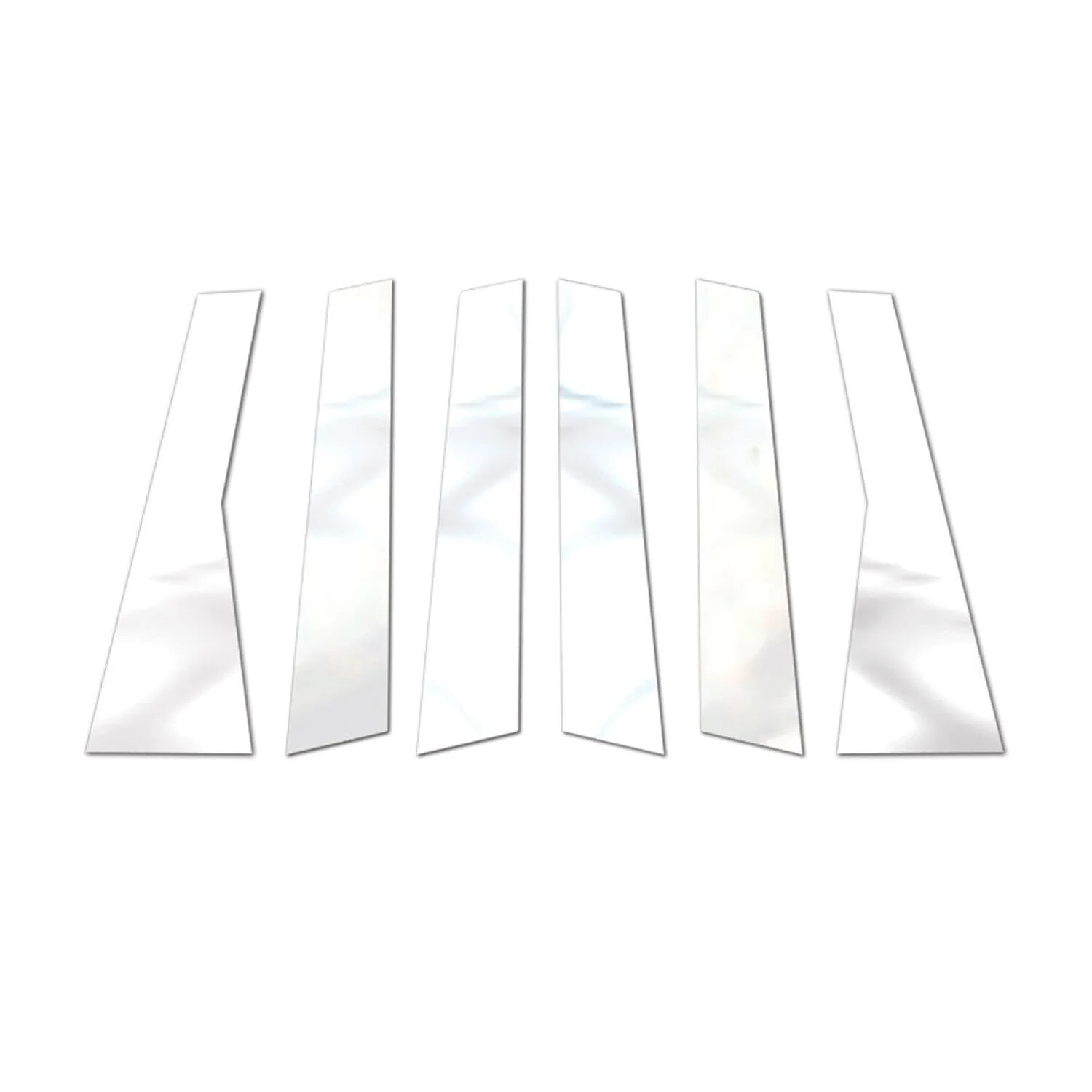 OMAC Window B Pillar Trim for Jeep Grand Cherokee 2011 to 2021, Stainless Steel, Chrome