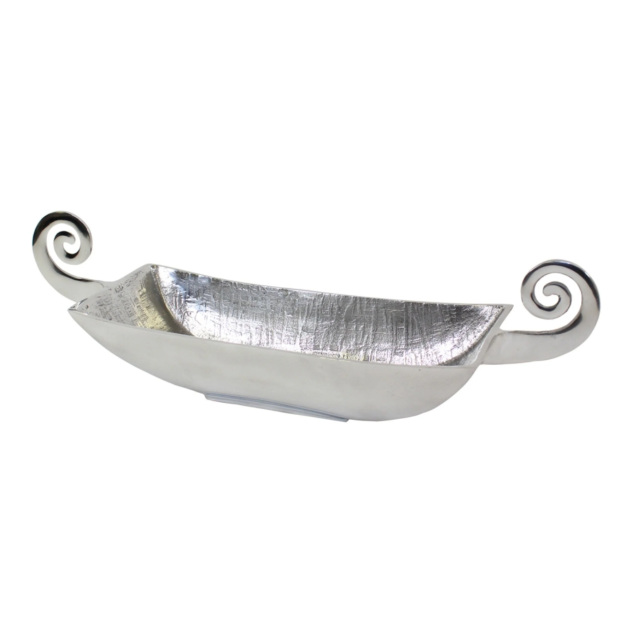 Pampa Bay Sketch Rectangular Bowl, 20 by 6 by 3", Silver