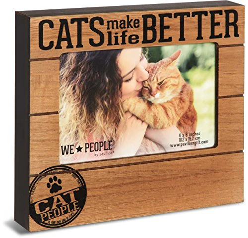 Pavilion Gift Company We People-Cats Make Life Better 4x6 Picture Frame