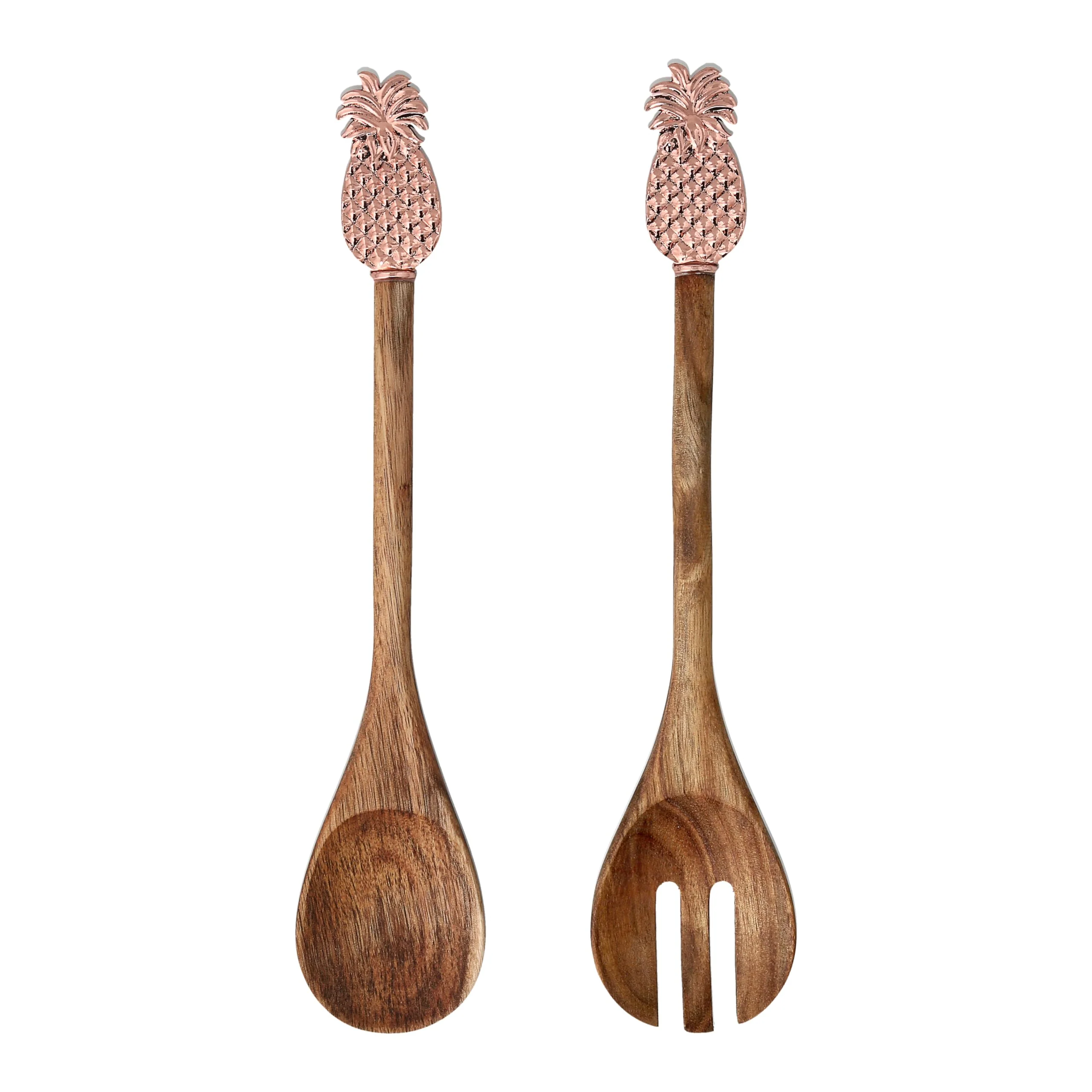 Pavilion - 13" Spork & Spoon Pineapple - Nautical Boat Beach Serving Utensils Mixing Ocean Seaside Cottage Summer Kitchen Beachhouse Gift Hostess Present