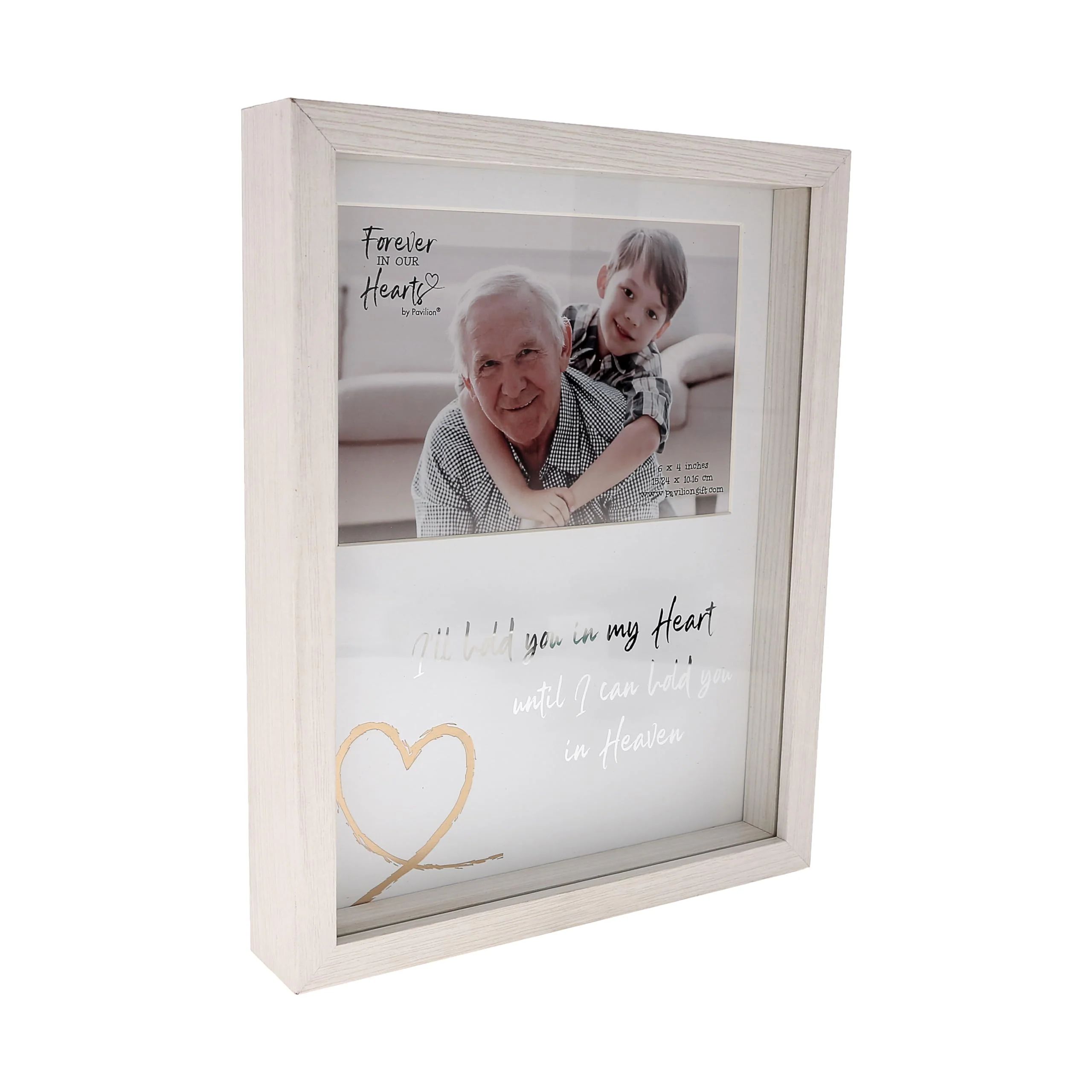 Pavilion - I'll Hold You in My Heart Until I Can Hold You in Heaven - 4' x 6" Horizontal Picture Photo Portrait Frame Bereavement in Memory Memorial Loss of Loved One Gift Calling Hour Present