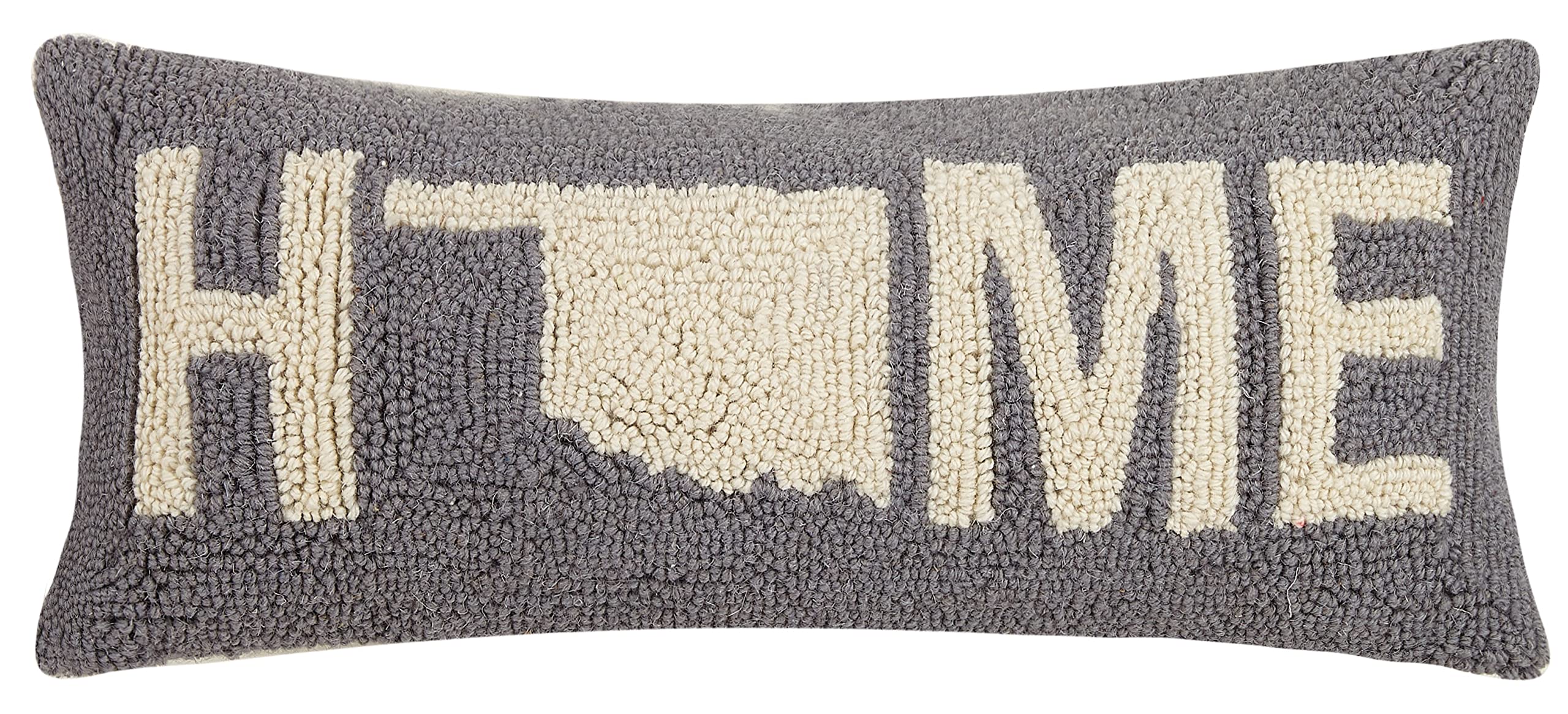 Peking Handicraft Oklahoma Home Polyfill Hook Throw Pillow, 20-inch Length, Home Decoration