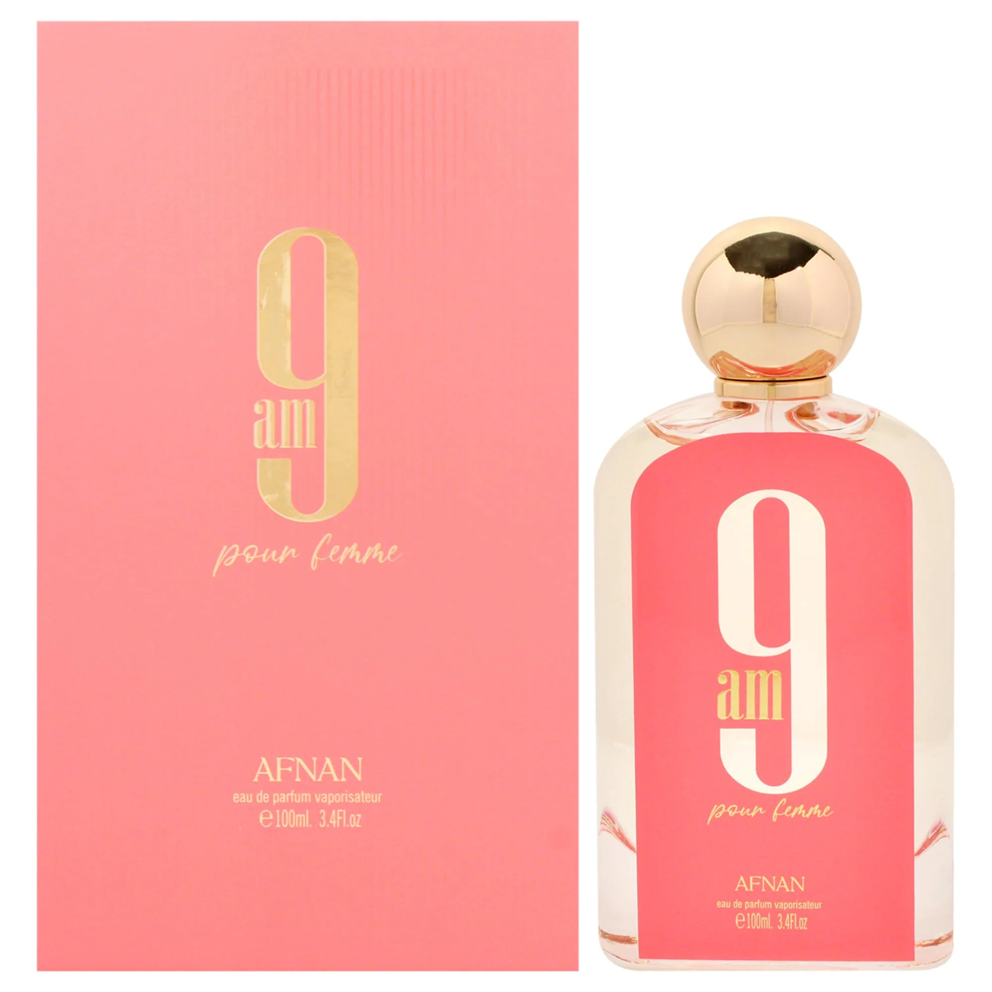 Afnan 9 AM Pour Femme, By Afnan Perfumes, EDP SPRAY 3.4 Ounce (100ml) (NEW)