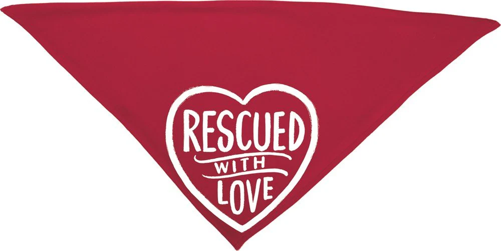 Primitives by Kathy Lg Pet Bandana - Rescued With Love