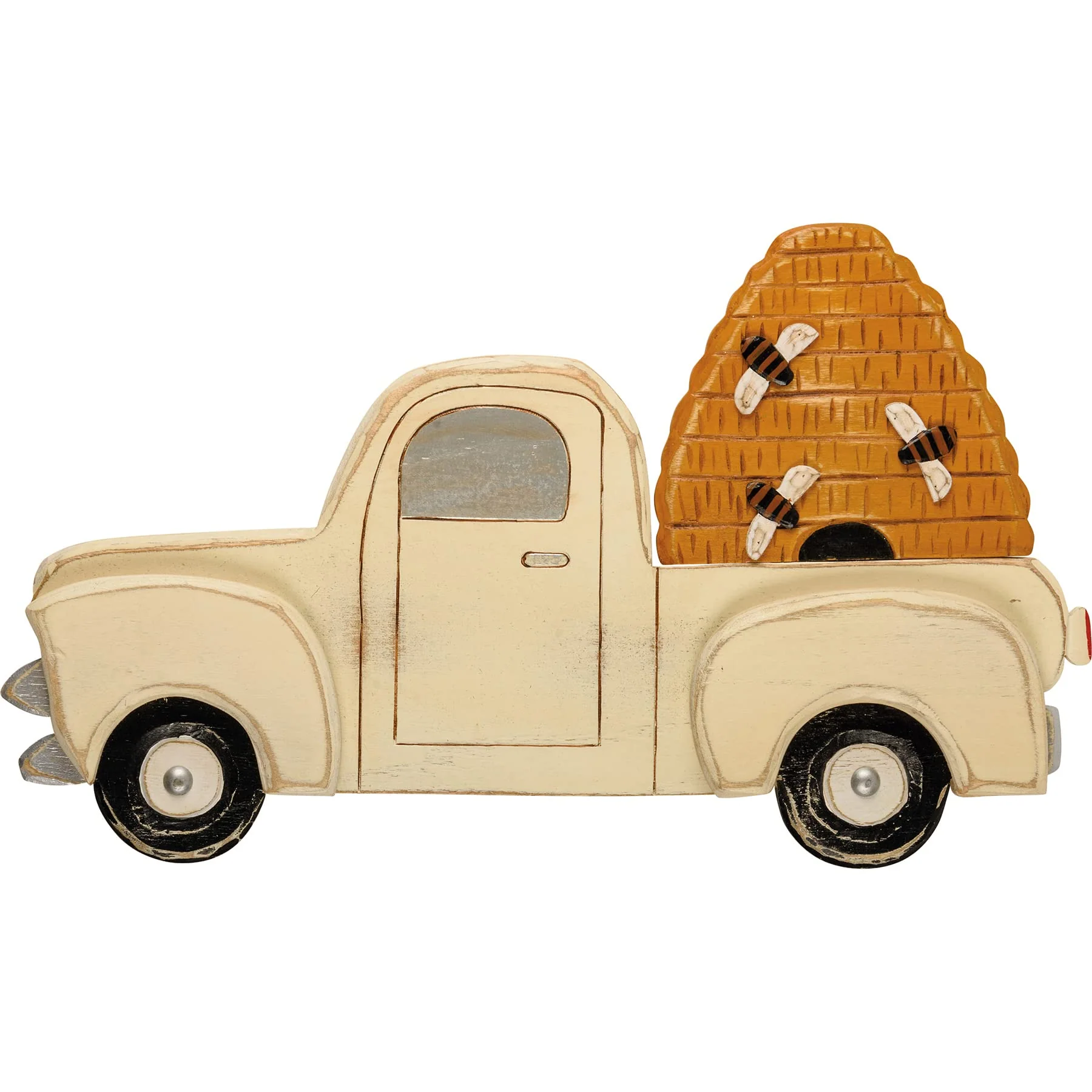 Primitives By Kathy 113780 Bee Skep Truck Wall Decor, 16-inch Length