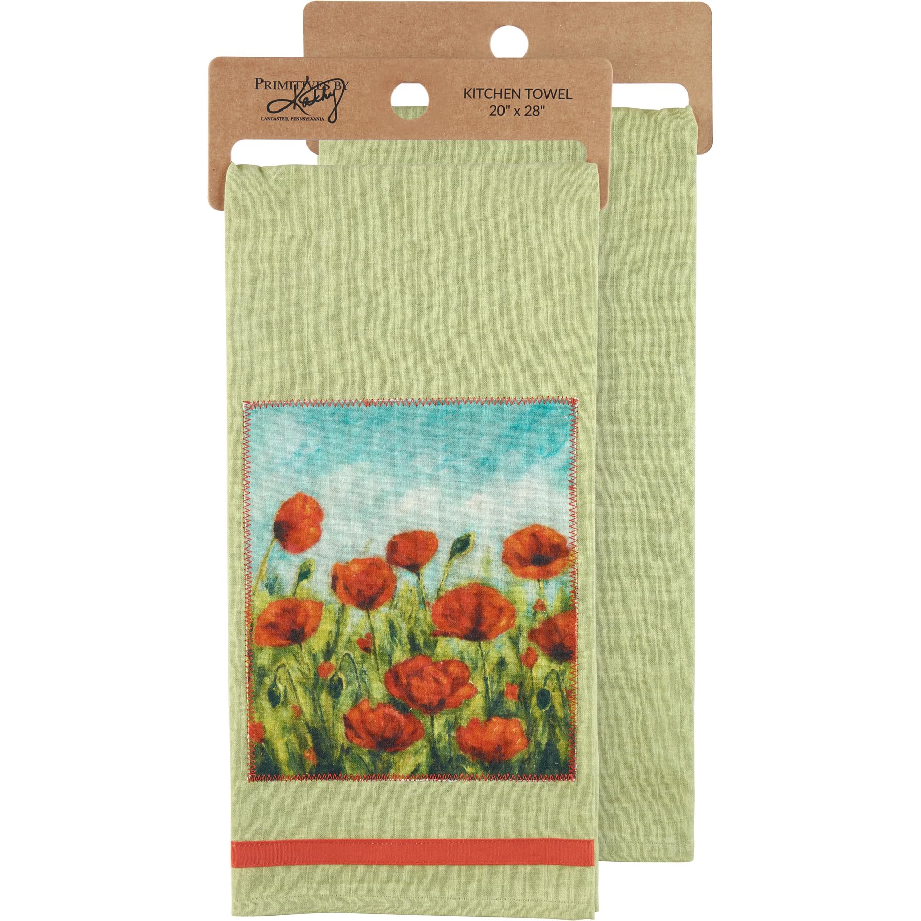 Primitives by Kathy Kitchen Towel - Poppies