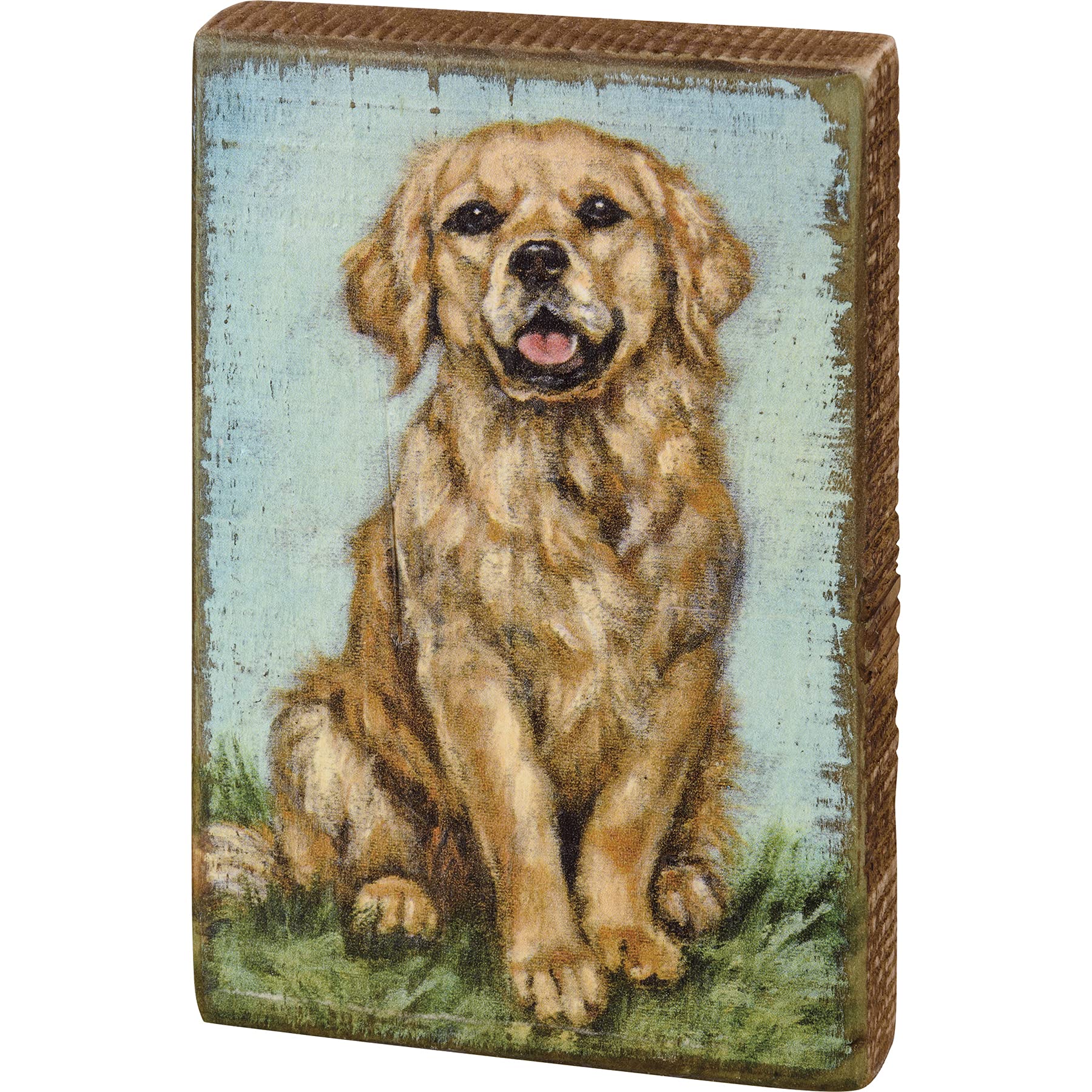 Primitives by Kathy Golden Retriever Home Décor Sign
