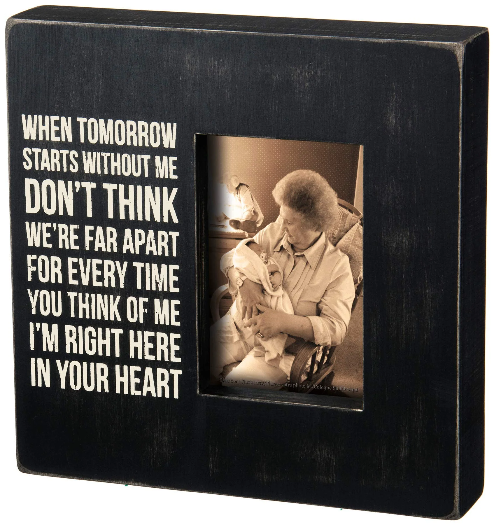Primitives by Kathy Box Frame, In Your Heart, 10 by 10-Inch