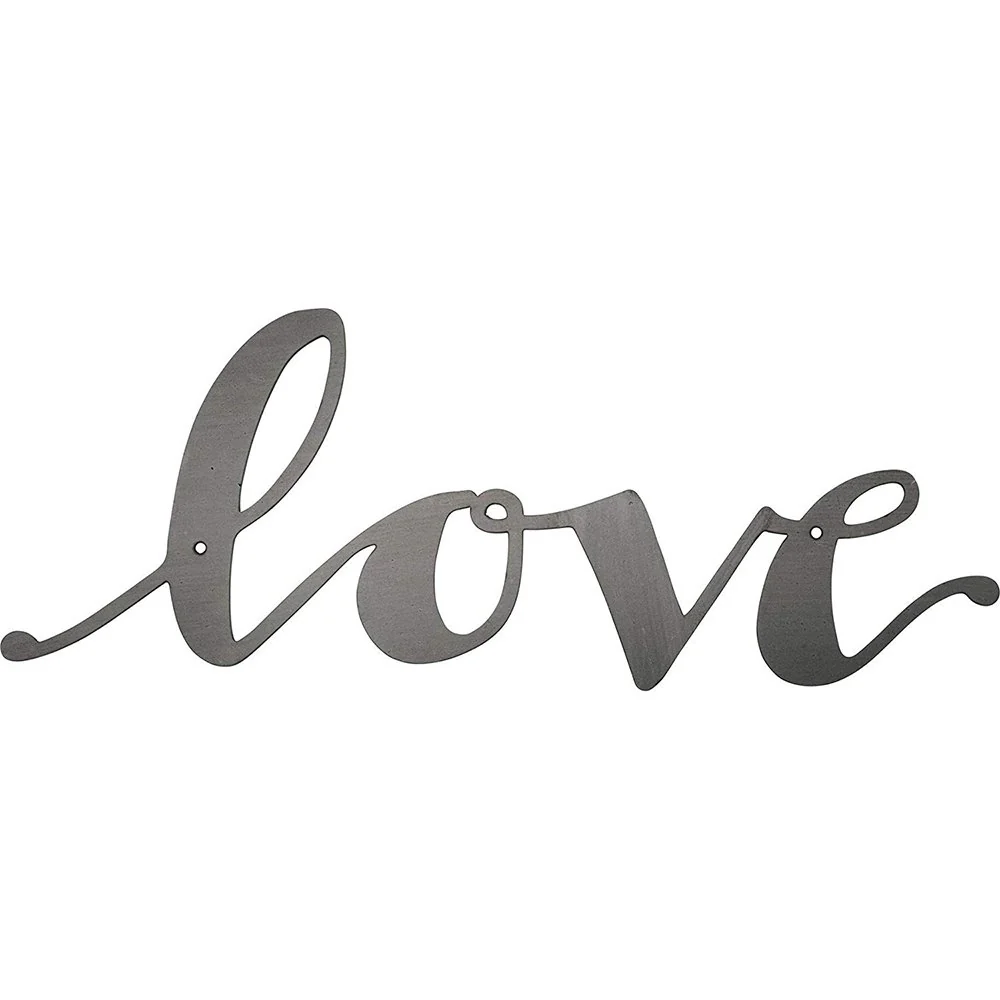 Primitives by Kathy - "Love" Cutout Metal Sign