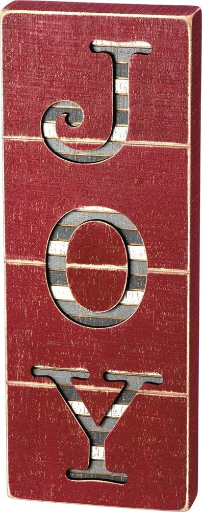 Primitives by Kathy Slat Box Sign - Joy Cut Out Home Decor