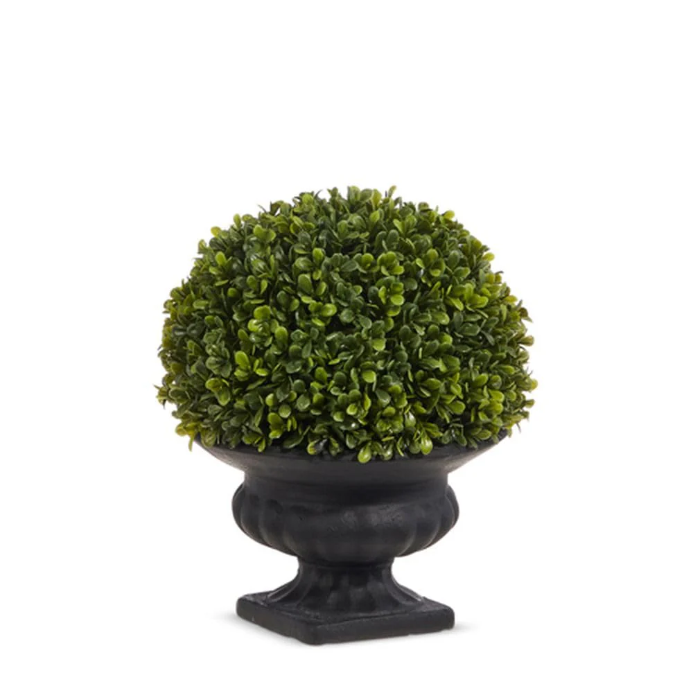 Raz Imports 2024 in Bloom 10" Potted Boxwood Topiary