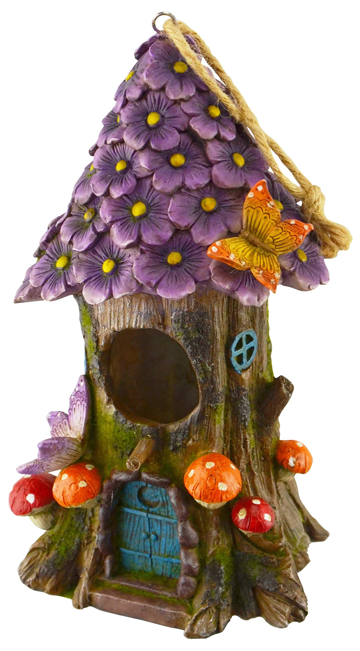 Red Carpet Studios Fairy Bird House, Floral Mushroom Treehouse
