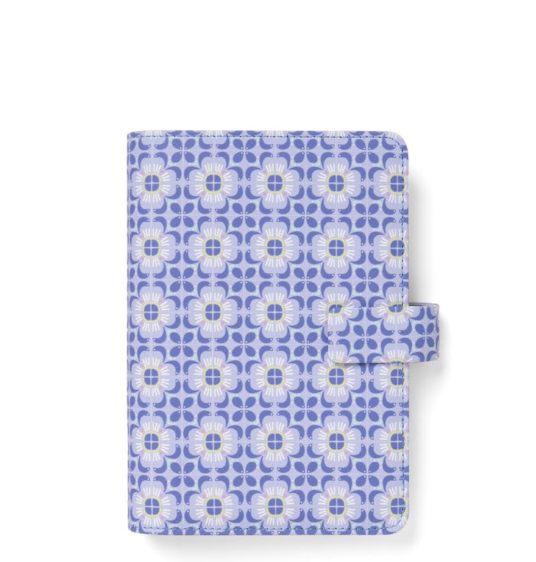 Filofax Mediterranean Blue Personal Organizer, 6 Rings, Includes Week On 2 Pages Calendar Diary, Multilingual