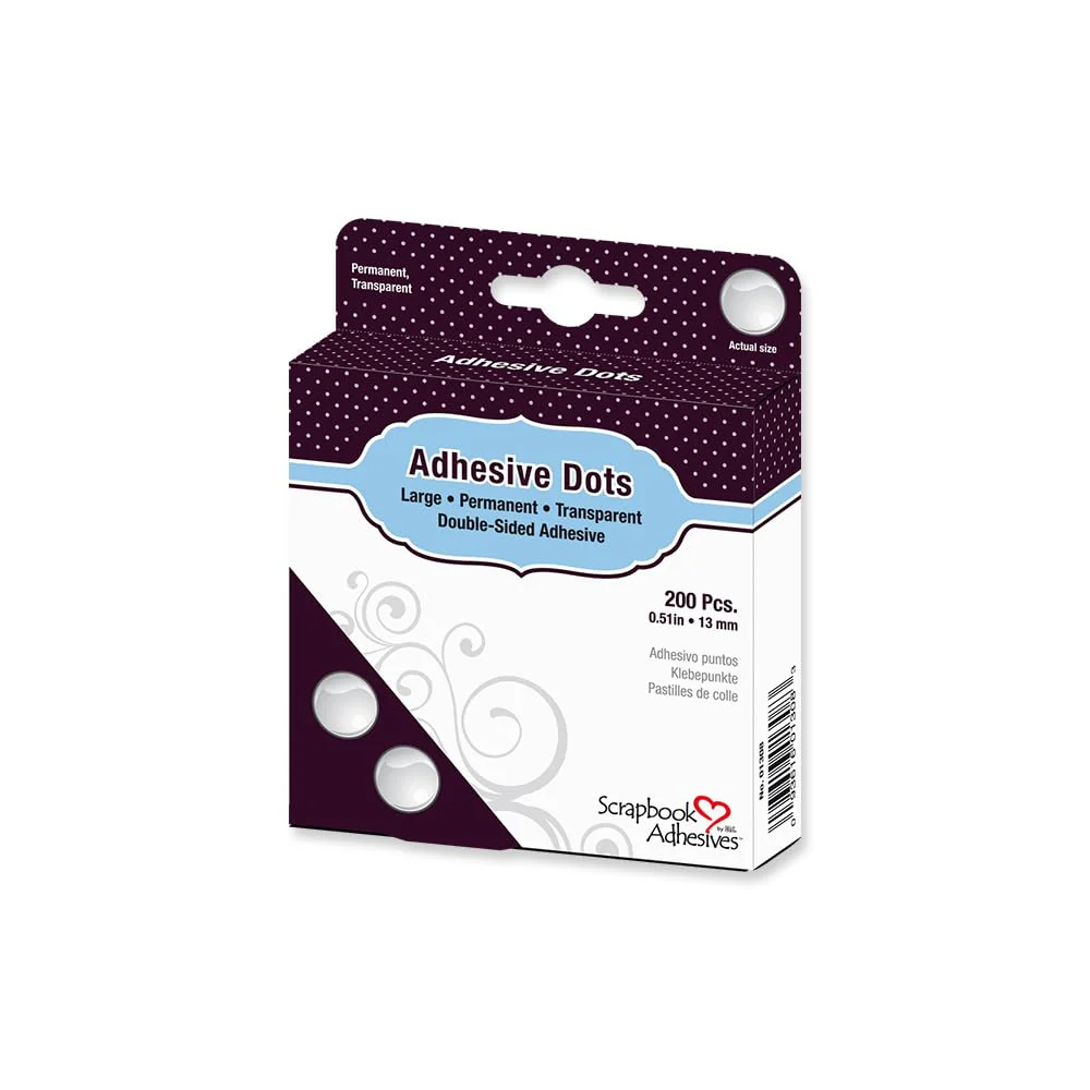 Scrapbook Adhesives by 3L 01309 Adhesive Dots - Large Repositionable Large Dots