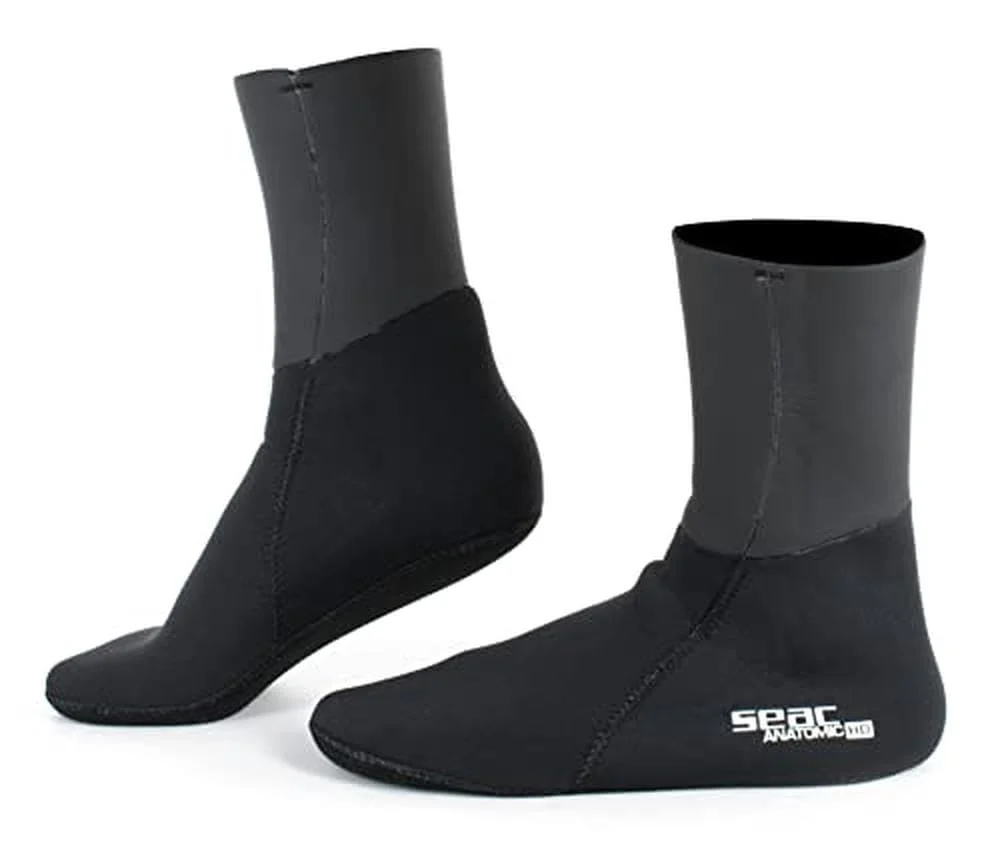 SEAC Aantomic 3.5 mm Socks, Black, Large