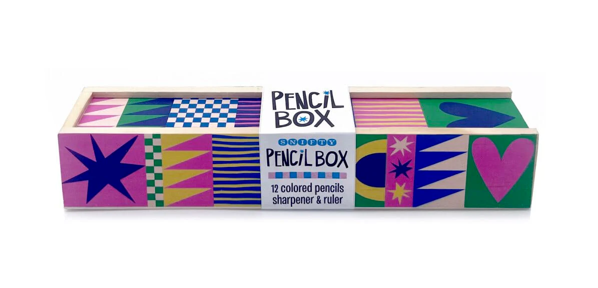 SNIFTY Pencil Box Geo Love, Children, Organizer, School