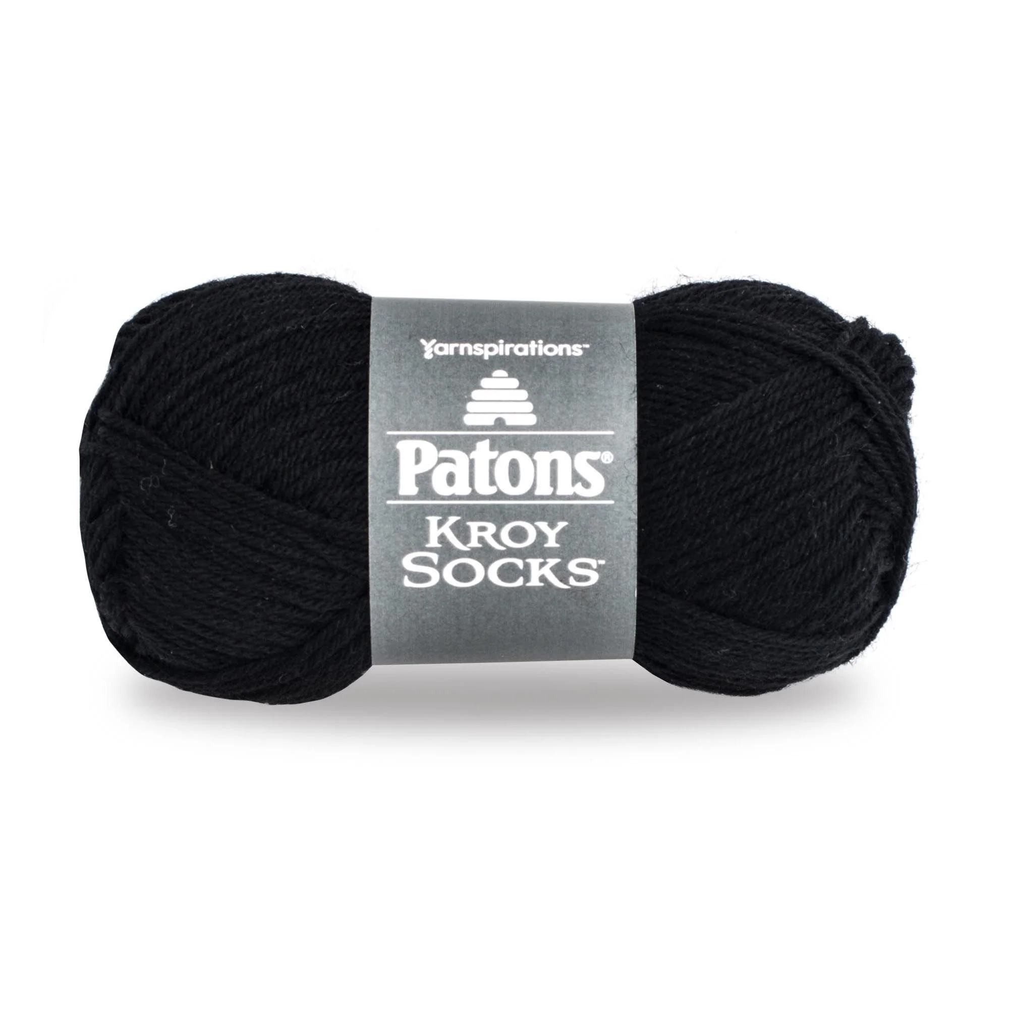 Patons Kroy Socks Yarn - (1) Super Fine Gauge - 1.75 oz - Coal - For Crochet, Knitting & Crafting