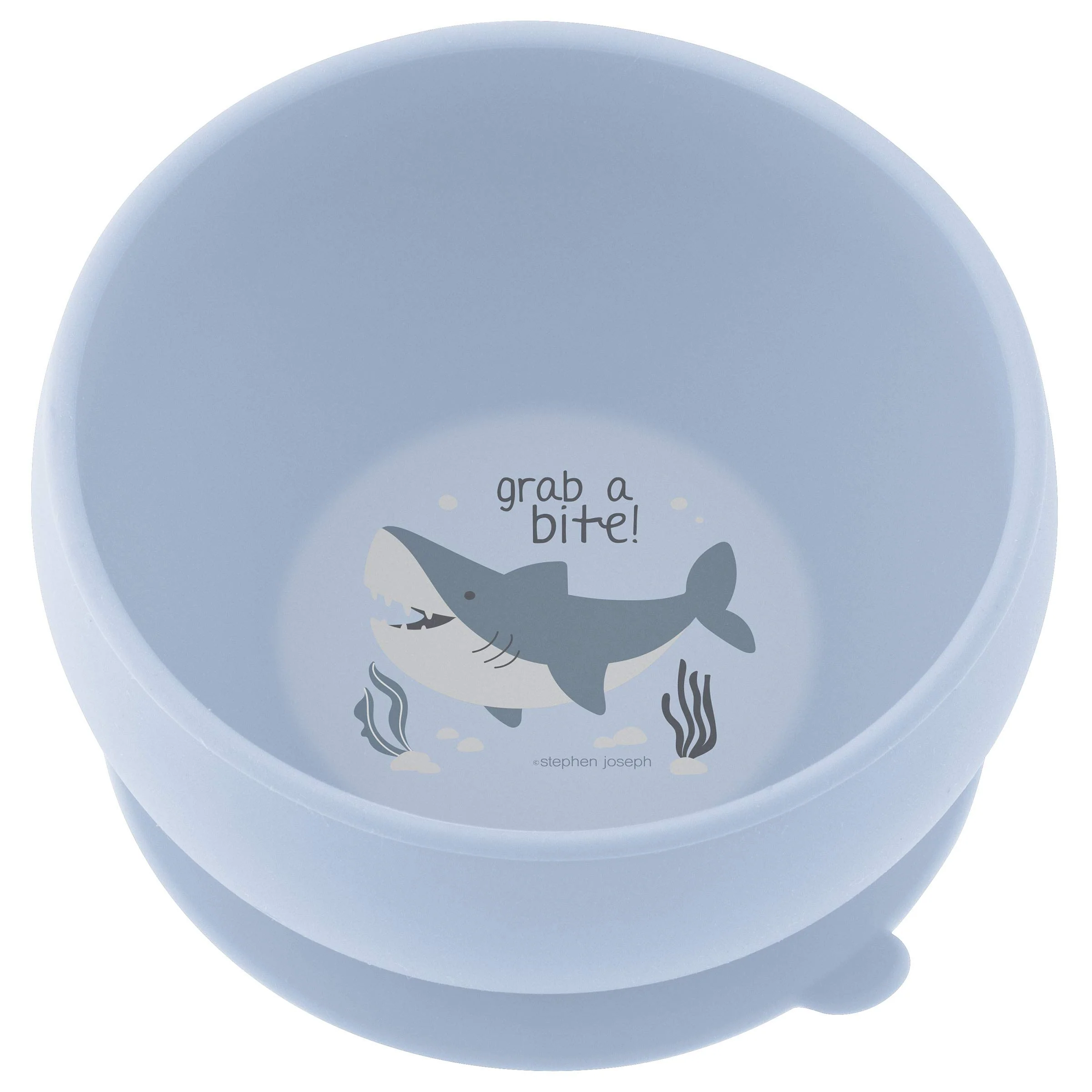 Stephen Joseph, Silicone Baby Bowls, Suction Bowl, Stay Put Suction Bowl, First Stage Self Feeding, Shark