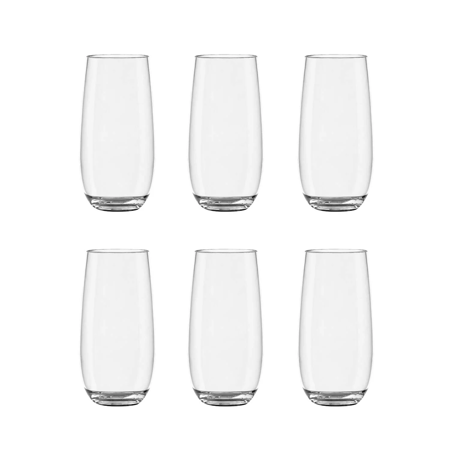 TarHong Montana Tritan Highball Glass, 18 oz, Tritan Premium Plastic, Set of 6