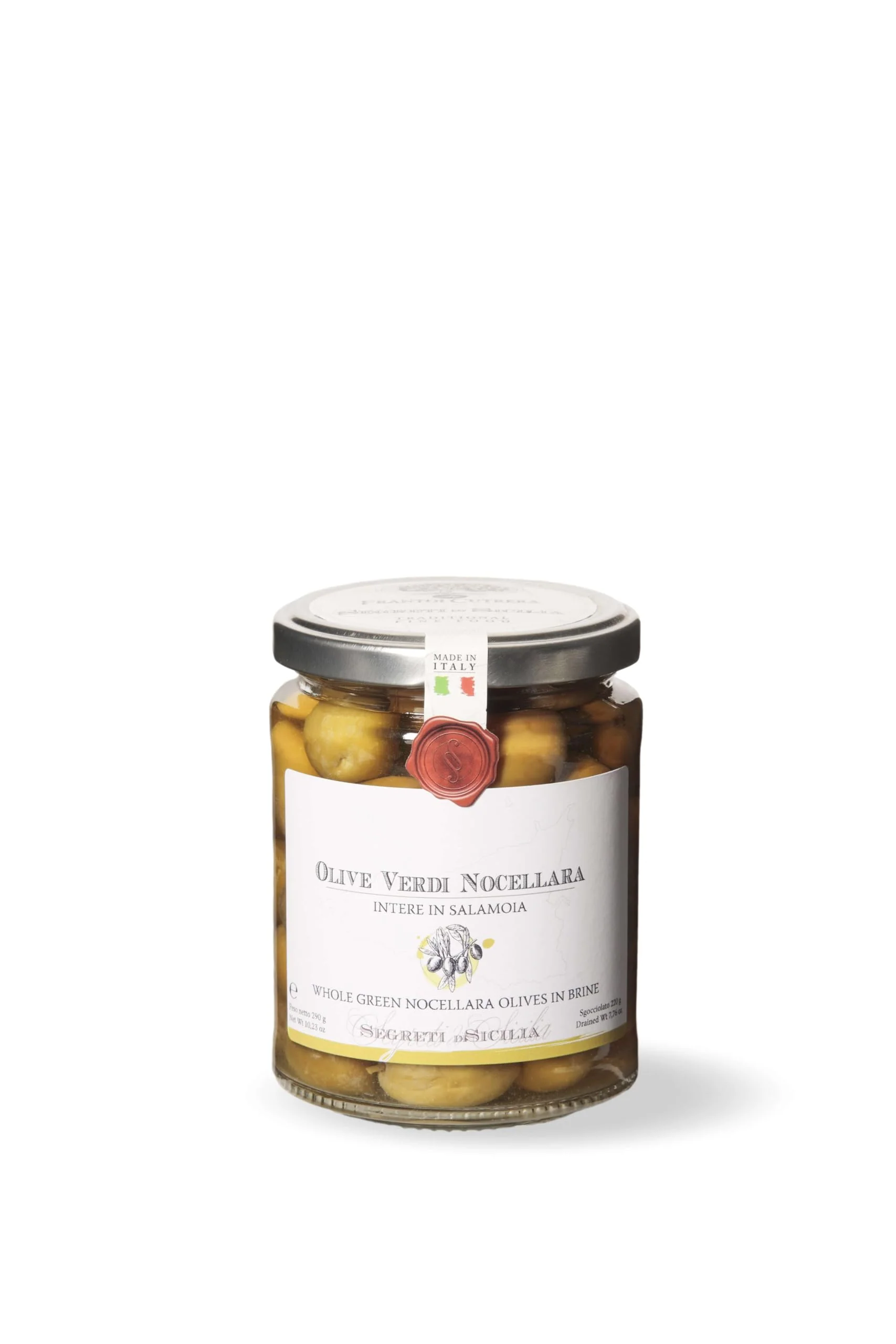 Frantoi Cutrera Black Nocellara del Belice Olives in Brine